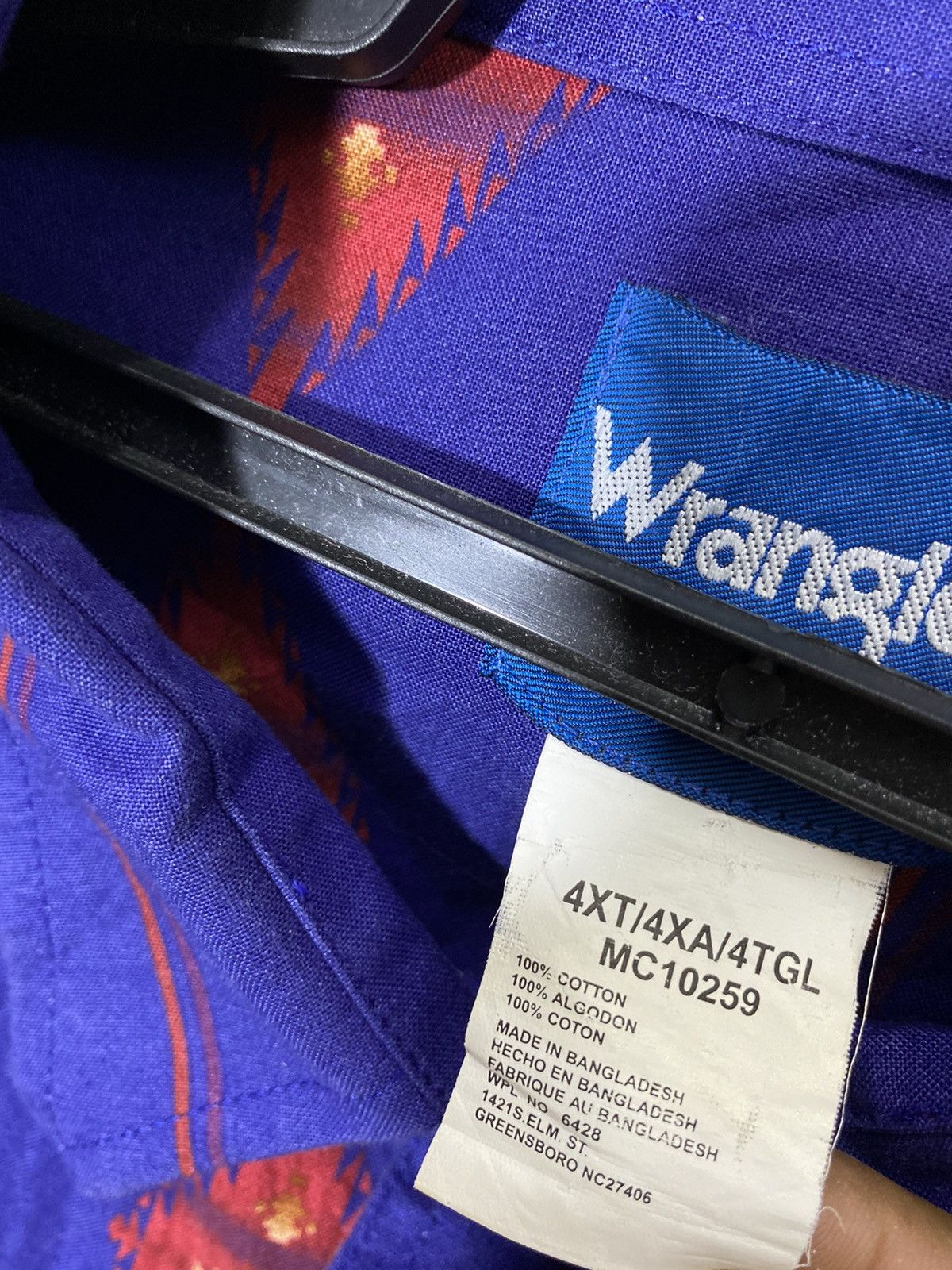 Japanese Brand × Wrangler wrangler western shirt navajo button ups Size US XXL / EU 58 / 5 - 7 Thumbnail