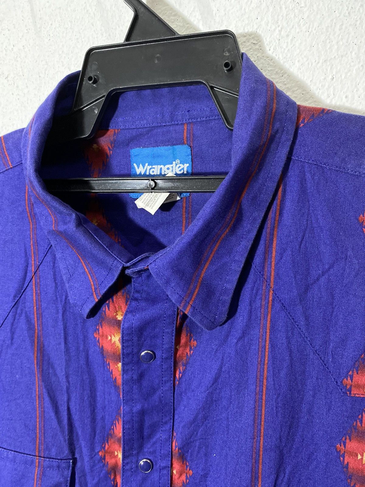 Japanese Brand × Wrangler wrangler western shirt navajo button ups Size US XXL / EU 58 / 5 - 6 Thumbnail