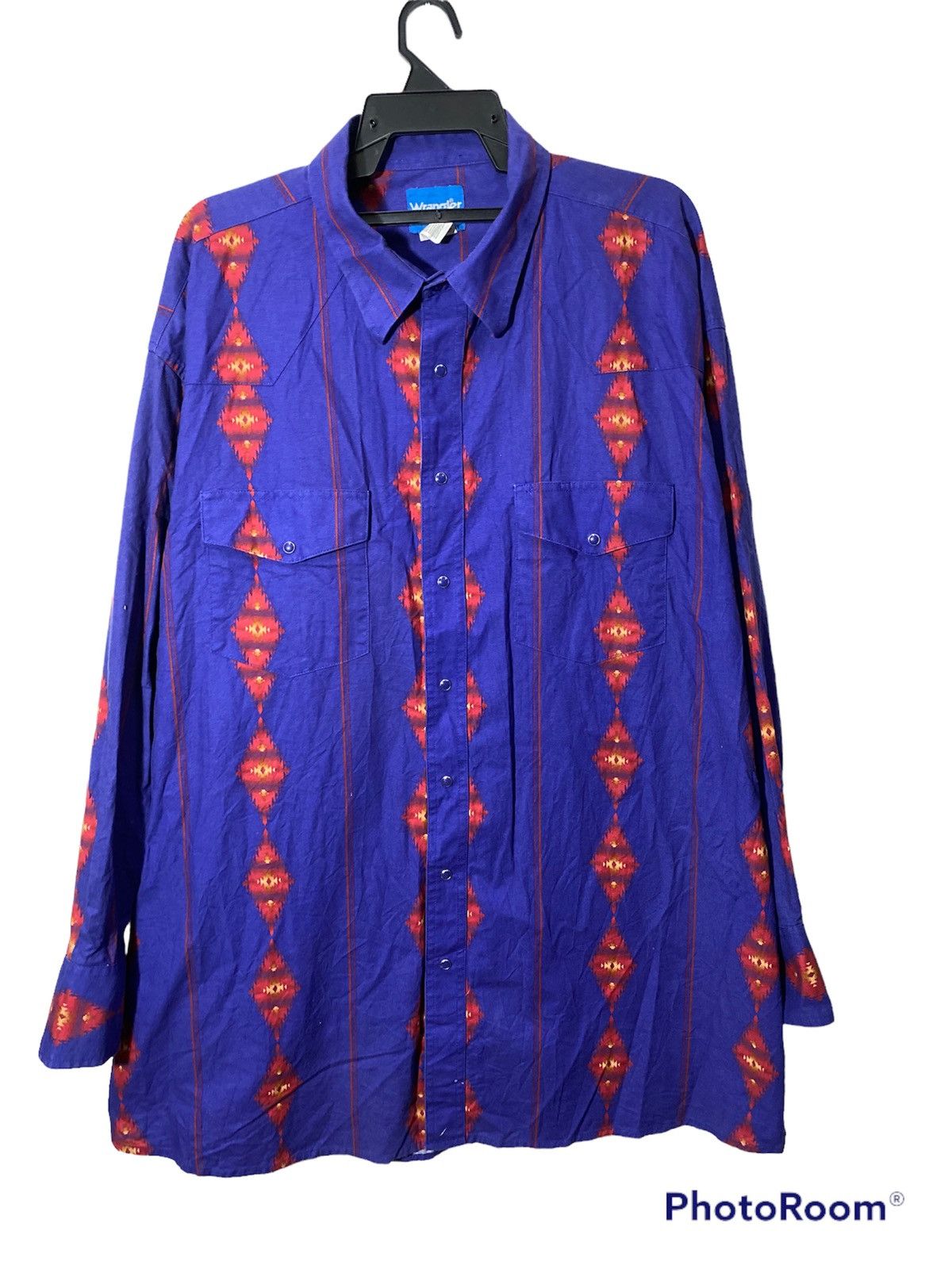 Japanese Brand × Wrangler wrangler western shirt navajo button ups Size US XXL / EU 58 / 5 - 1 Thumbnail