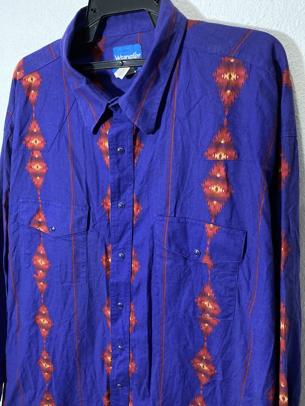 Japanese Brand × Wrangler wrangler western shirt navajo button ups Size US XXL / EU 58 / 5 - 4 Thumbnail