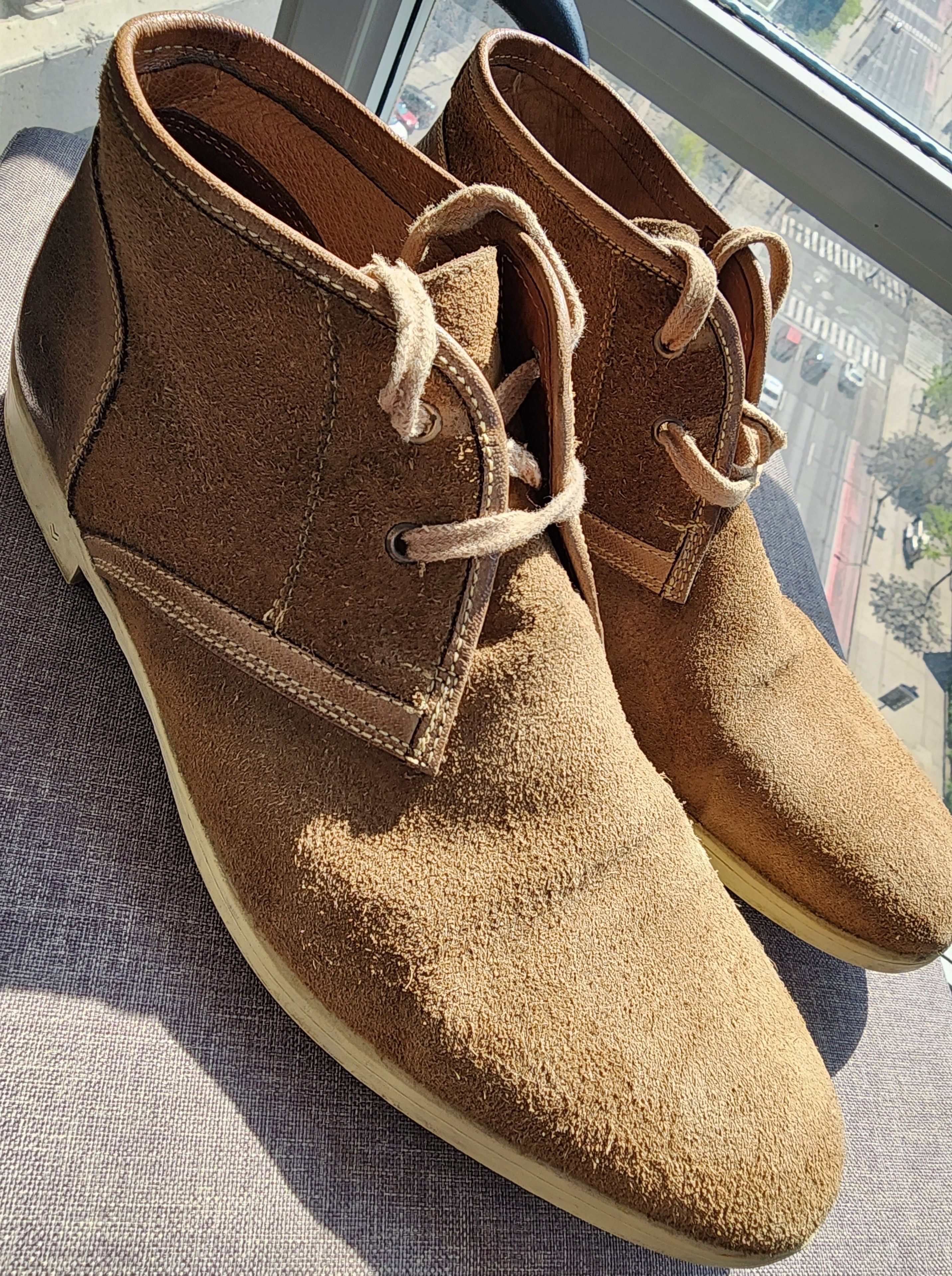 JOHN VARVATOS Hipster Chukka Boots 11.5 -dark brown John Varvatos John Varvatos Hipster Leather Chukka Boots  main image 4