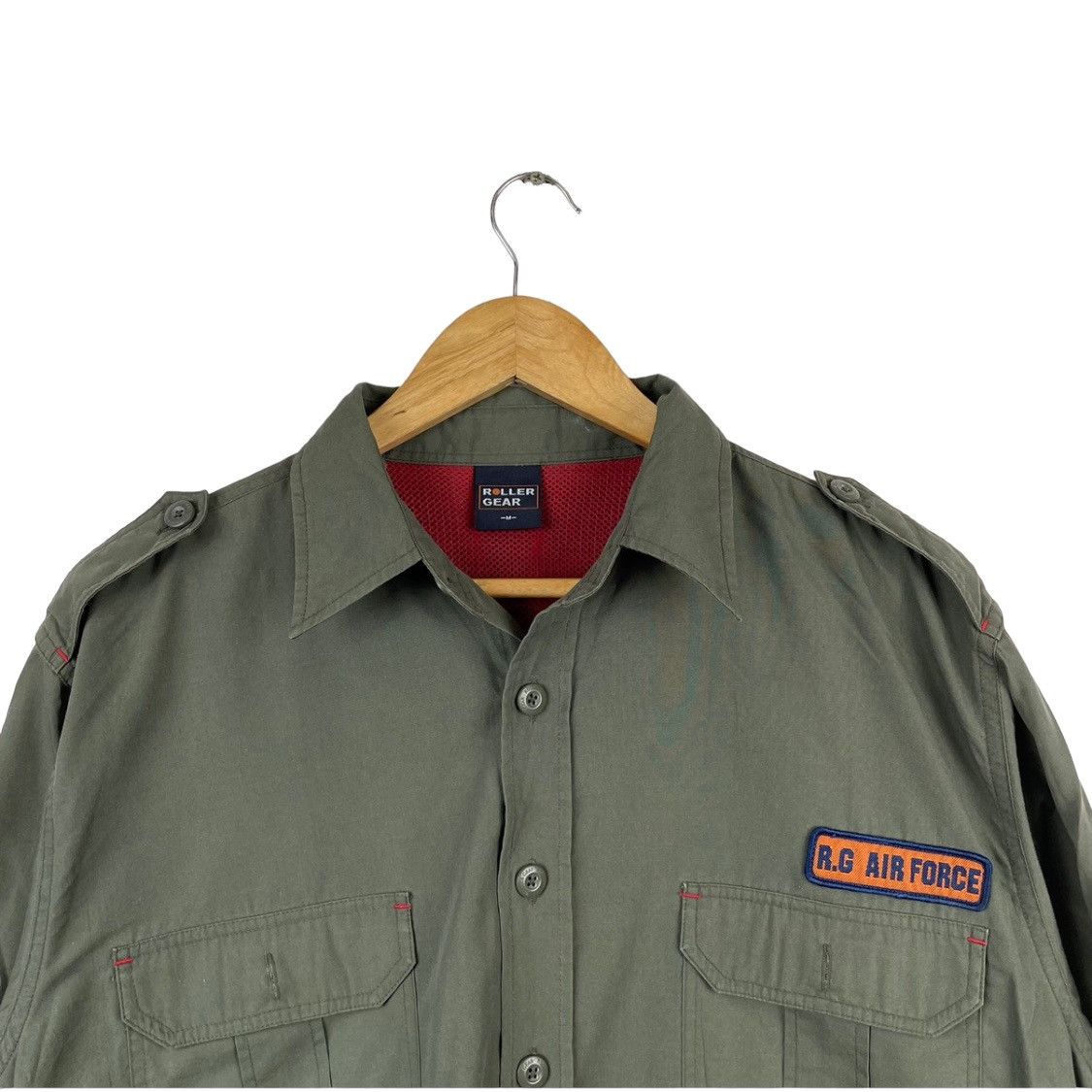 Vintage Vintage Airforce Military Style Double Pocket Shirt Size US M / EU 48-50 / 2 - 3 Thumbnail