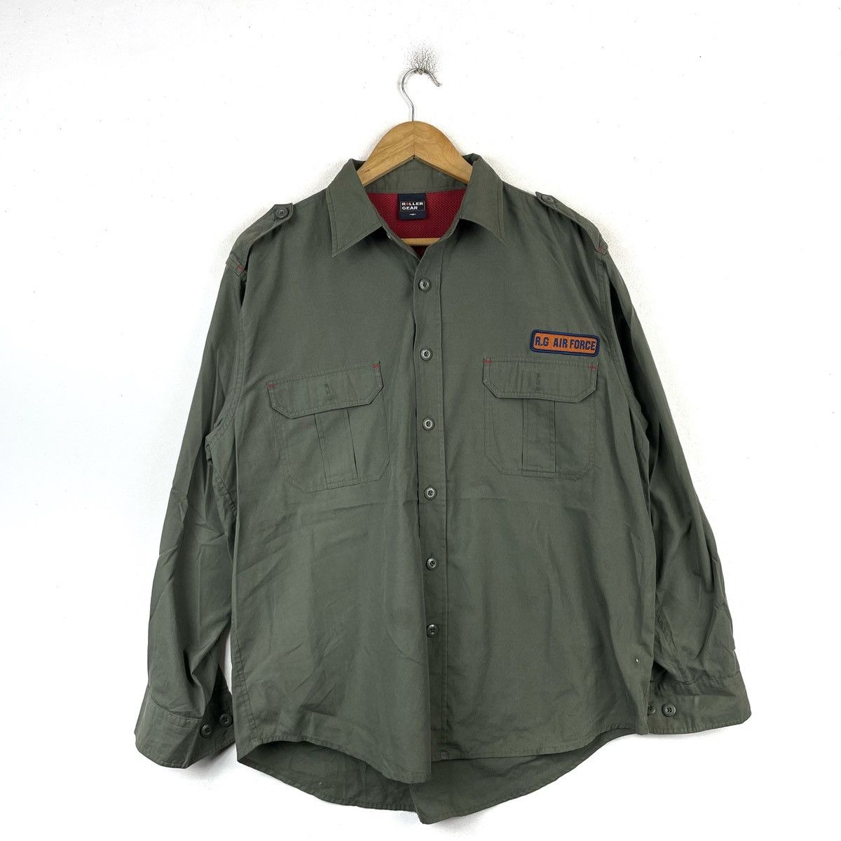 Vintage Vintage Airforce Military Style Double Pocket Shirt Size US M / EU 48-50 / 2 - 1 Thumbnail