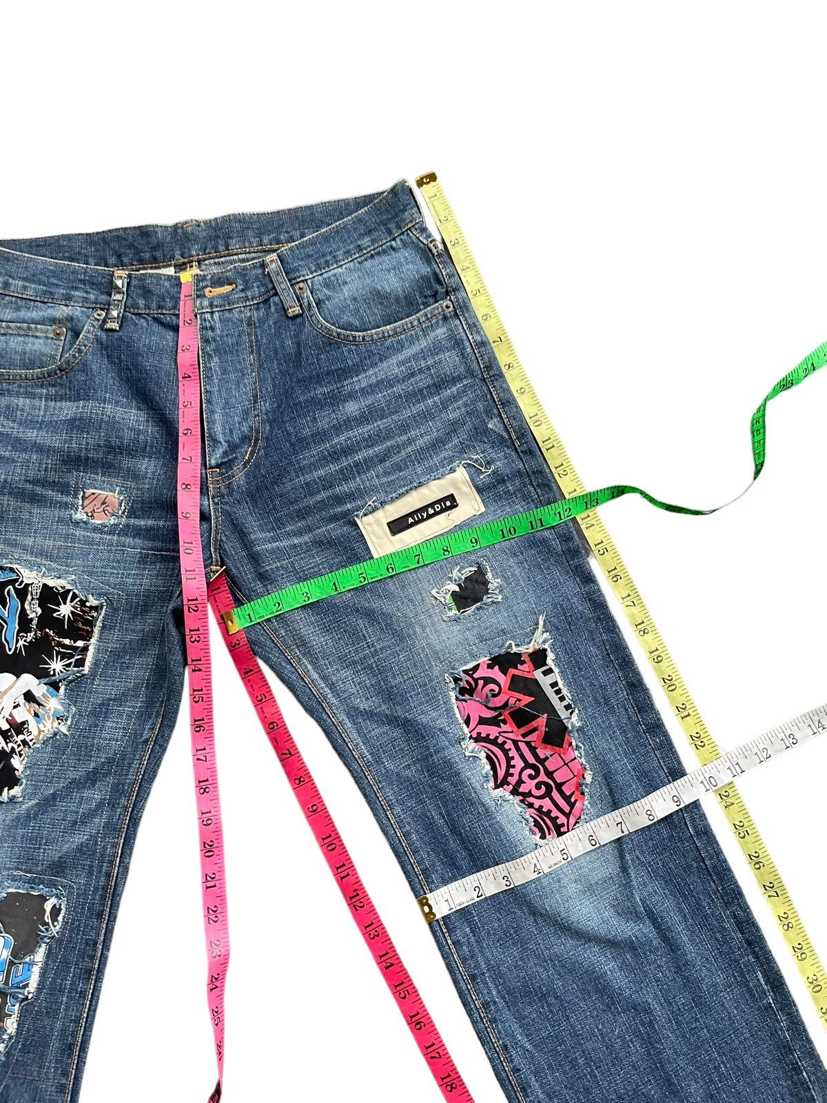 Japanese Brand Ally & Dia Custom Denim Size US 33 - 22 Thumbnail