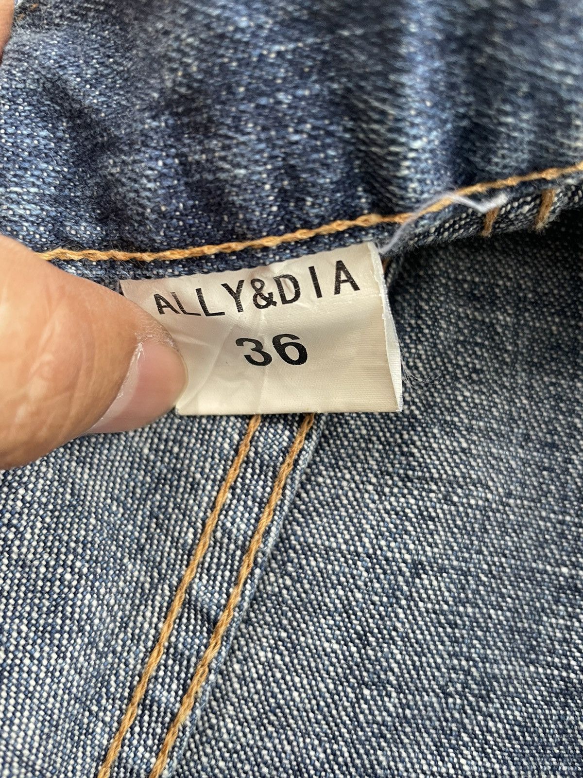 Japanese Brand Ally & Dia Custom Denim Size US 33 - 16 Thumbnail
