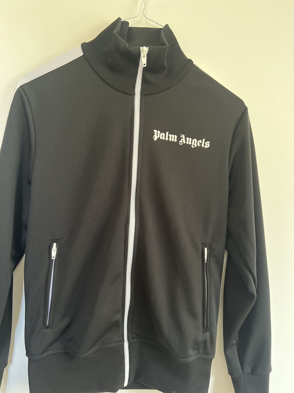 Palm Angels ブラック ジップアップジャケット