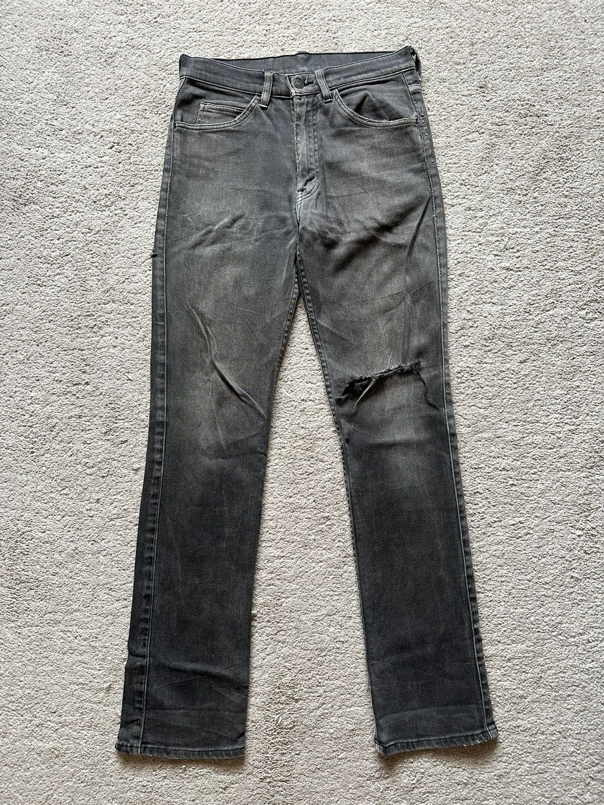 Levi's Vintage Clothing N.Hollywood LVC Distressed Black Faded Jeans Size US 29 - 1 Thumbnail
