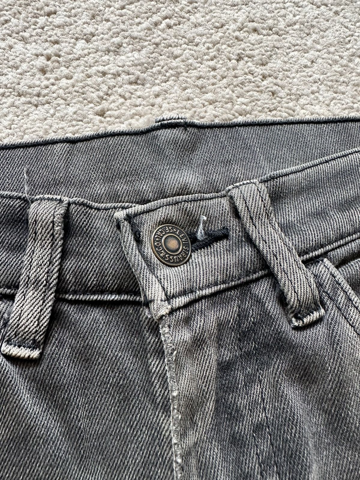Levi's Vintage Clothing N.Hollywood LVC Distressed Black Faded Jeans Size US 29 - 5 Thumbnail