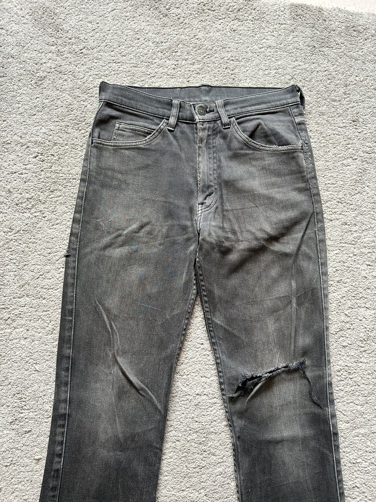 Levi's Vintage Clothing N.Hollywood LVC Distressed Black Faded Jeans Size US 29 - 2 Thumbnail