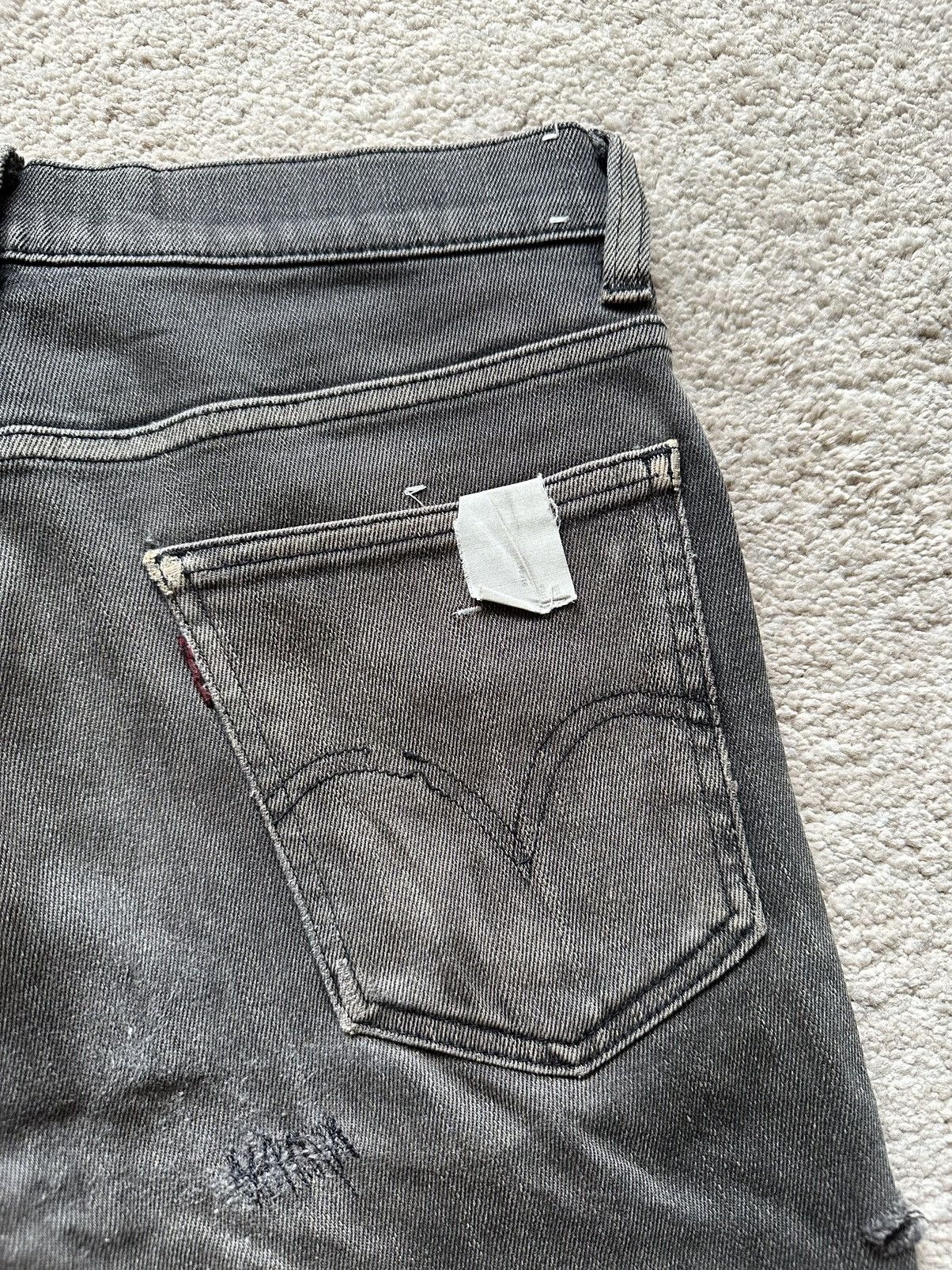 Levi's Vintage Clothing N.Hollywood LVC Distressed Black Faded Jeans Size US 29 - 12 Thumbnail