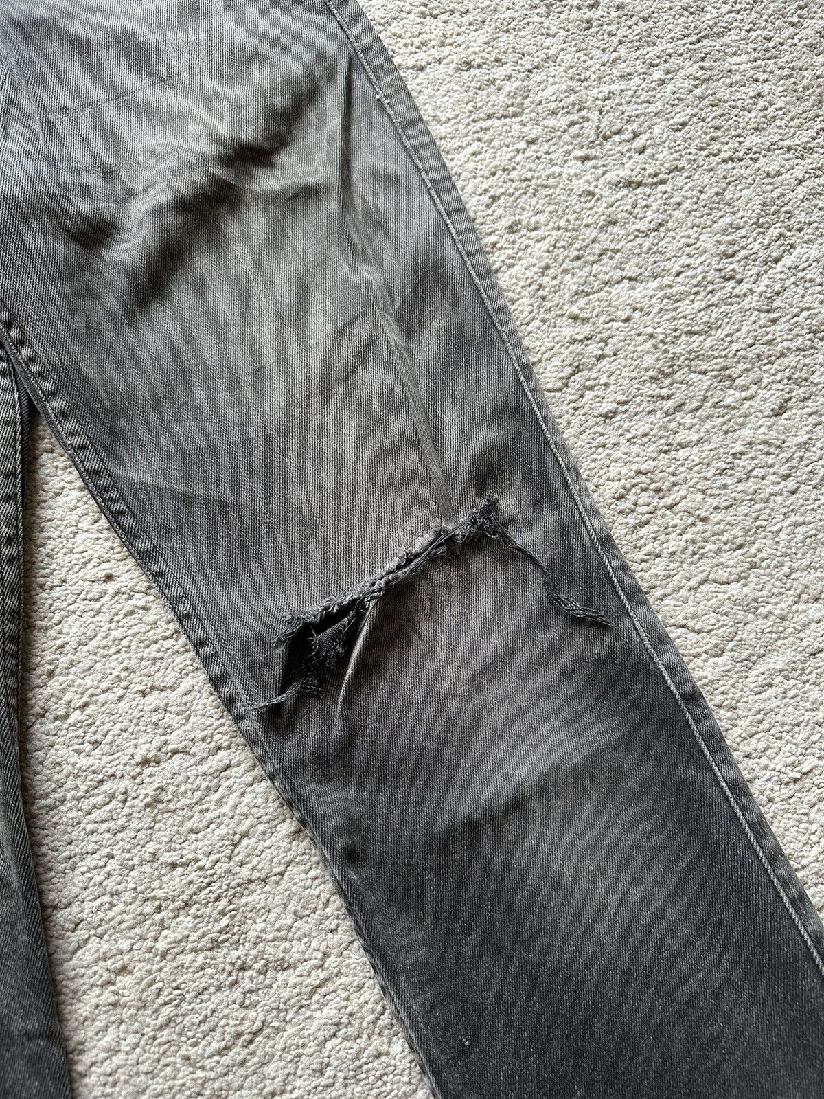 Levi's Vintage Clothing N.Hollywood LVC Distressed Black Faded Jeans Size US 29 - 7 Thumbnail