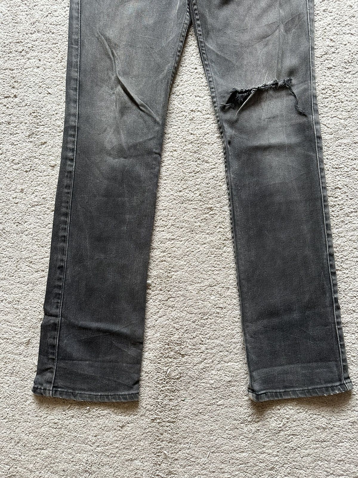 Levi's Vintage Clothing N.Hollywood LVC Distressed Black Faded Jeans Size US 29 - 6 Thumbnail