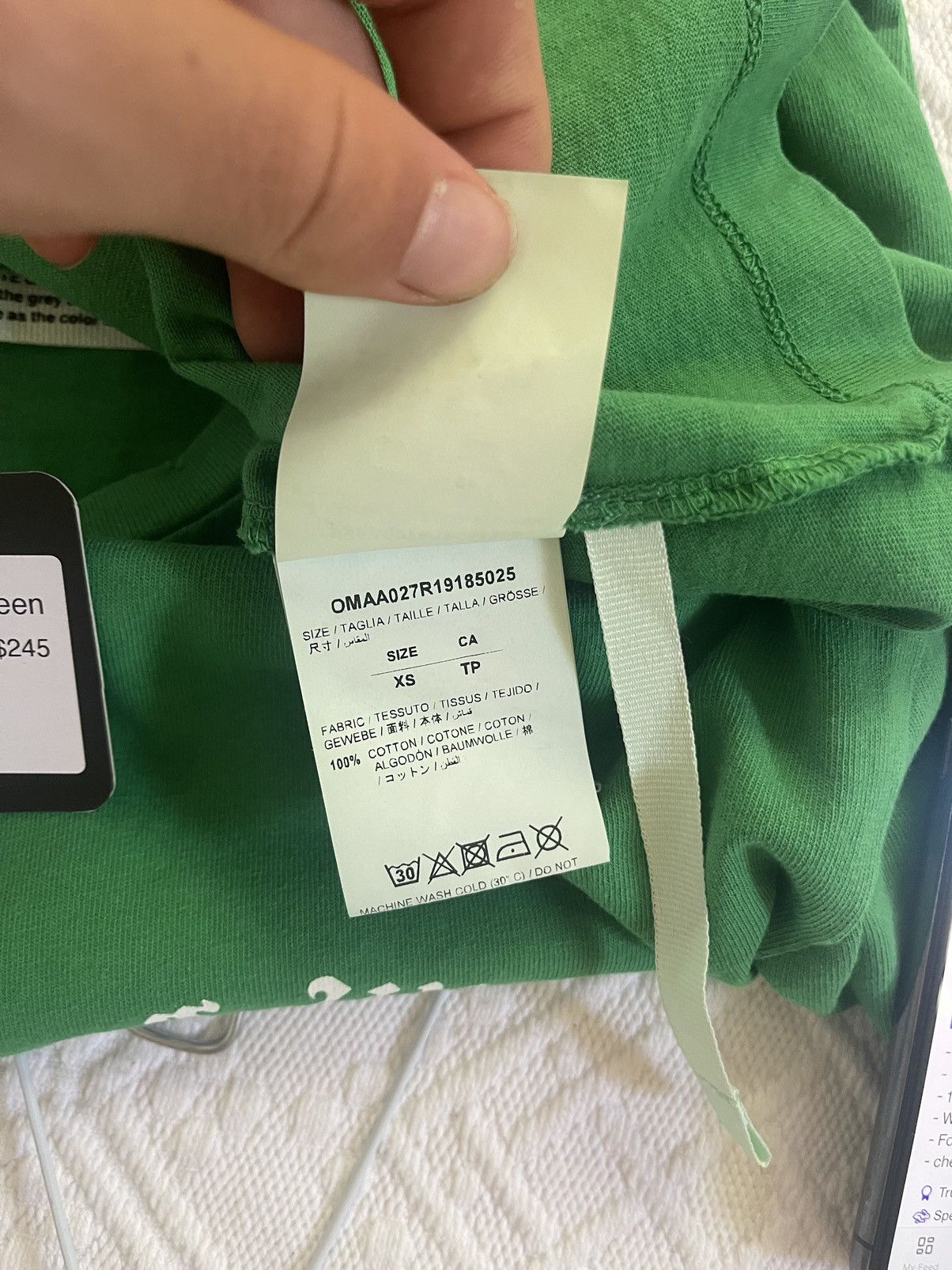 Off-White Off white Impressionism college green TEE brand new Size US XS / EU 42 / 0 - 11 Thumbnail