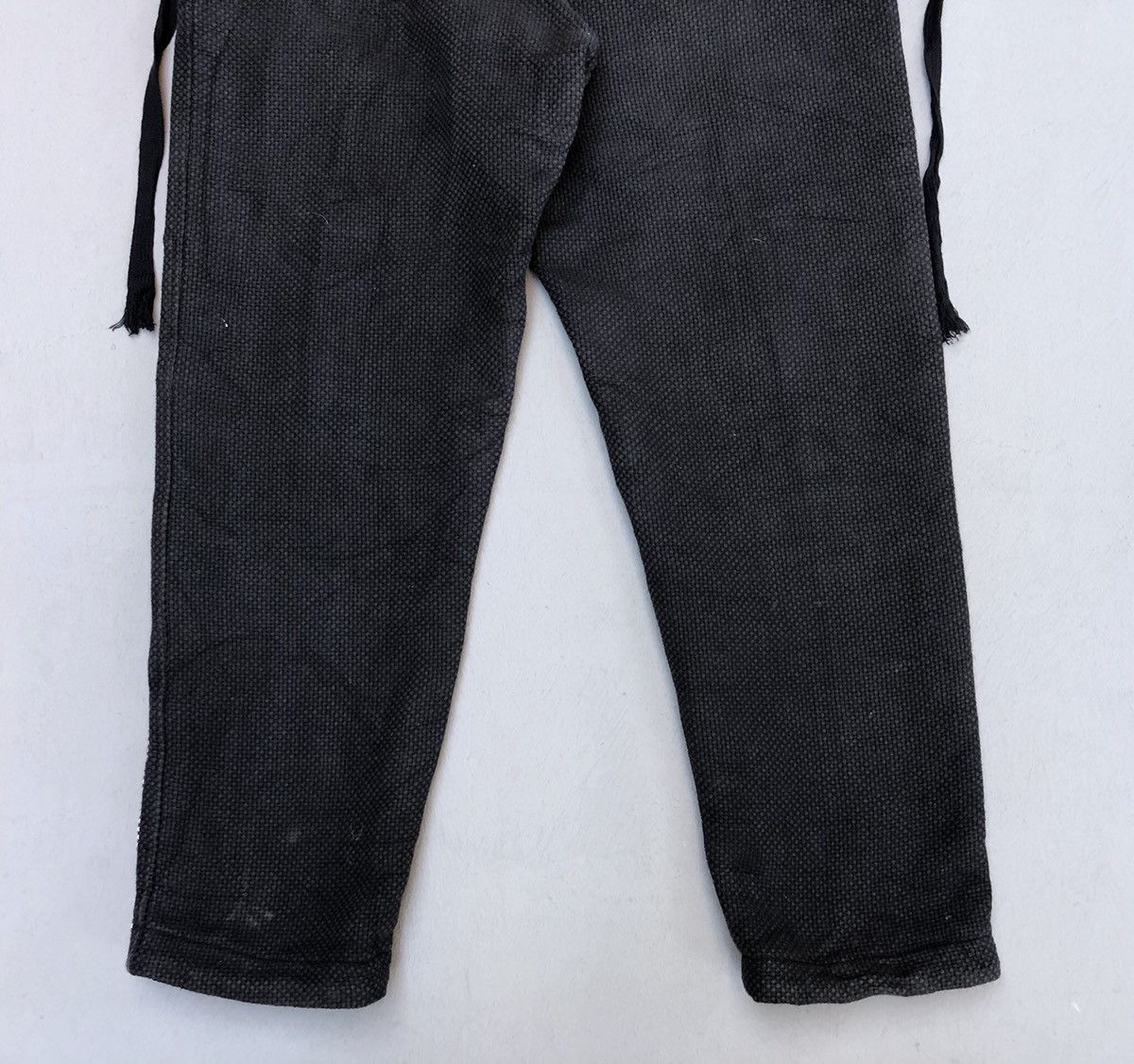 Japanese Brand × Vintage Samurai Kendo Fabric Custom Drawstring Heavy Pants Size US 34 / EU 50 - 8 Thumbnail