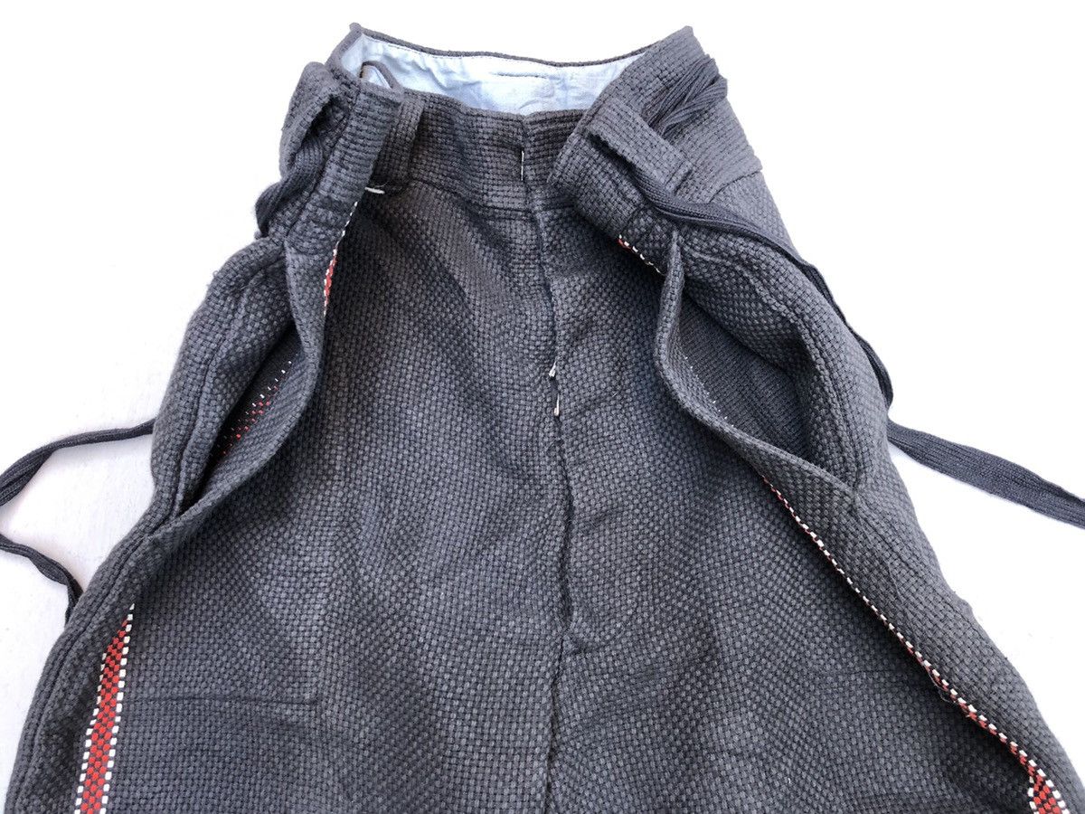 Japanese Brand × Vintage Samurai Kendo Fabric Custom Drawstring Heavy Pants Size US 34 / EU 50 - 9 Thumbnail