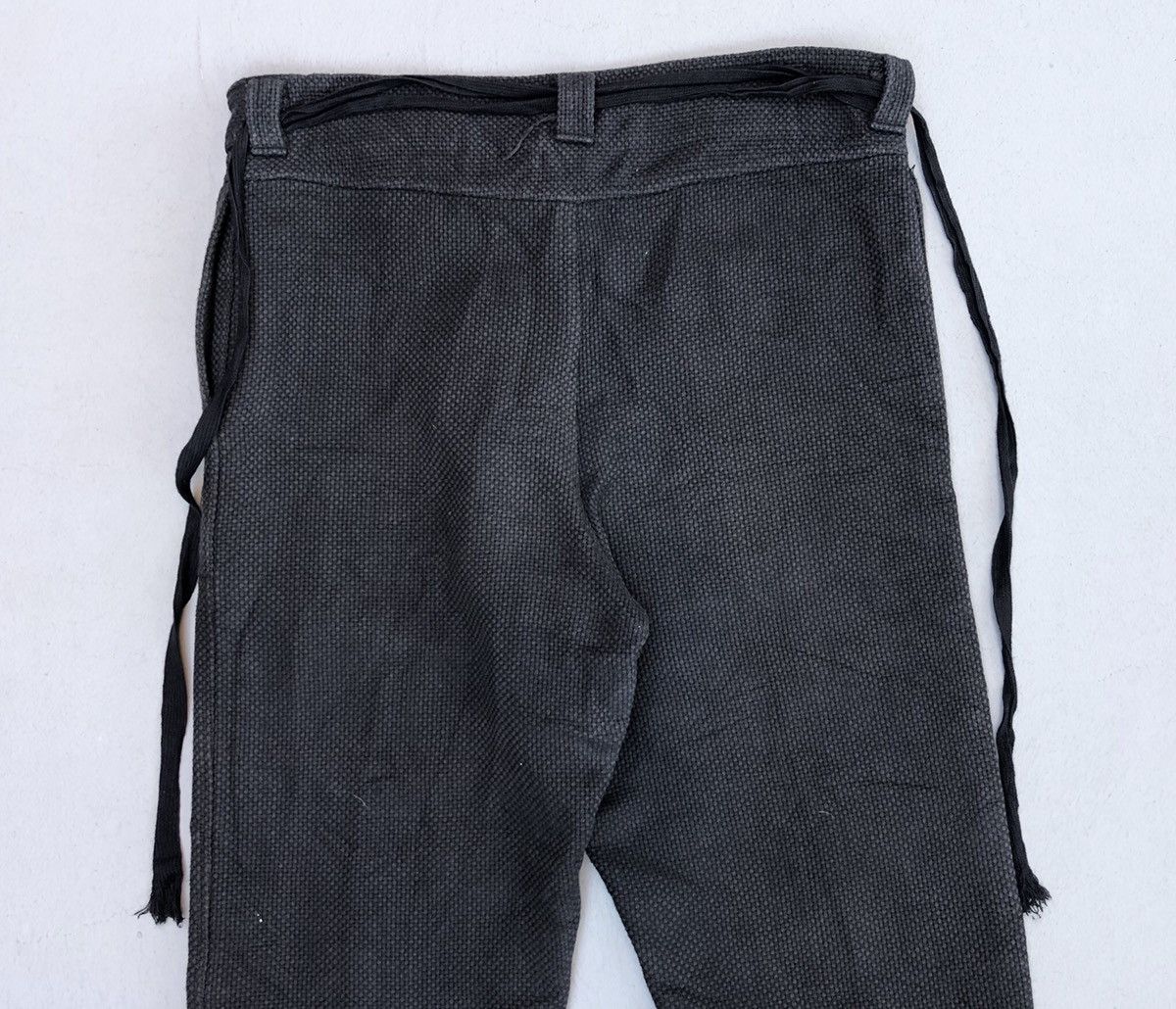 Japanese Brand × Vintage Samurai Kendo Fabric Custom Drawstring Heavy Pants Size US 34 / EU 50 - 7 Thumbnail