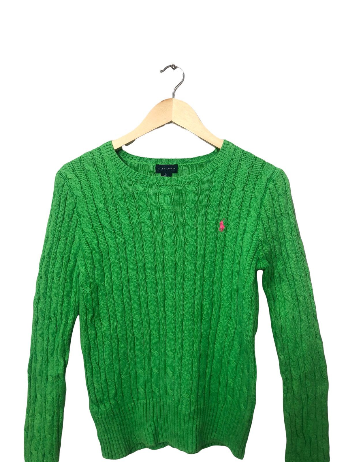 Aran Isles Knitwear × Ralph Lauren Vintage Ralph Lauren Embroidery Small Logo Knitwear Jumper Size XS / US 0-2 / IT 36-38 - 4 Thumbnail