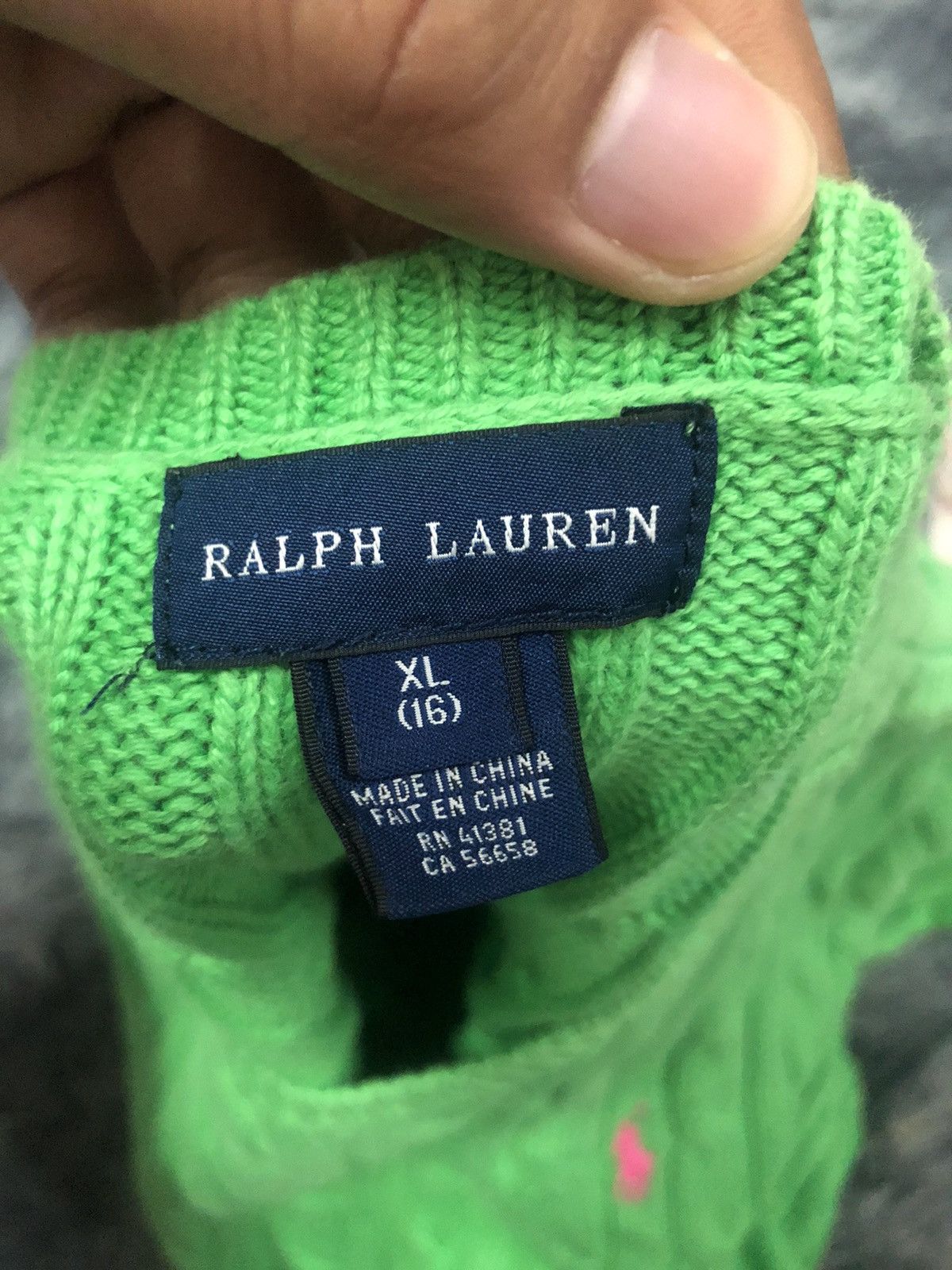 Aran Isles Knitwear × Ralph Lauren Vintage Ralph Lauren Embroidery Small Logo Knitwear Jumper Size XS / US 0-2 / IT 36-38 - 9 Thumbnail