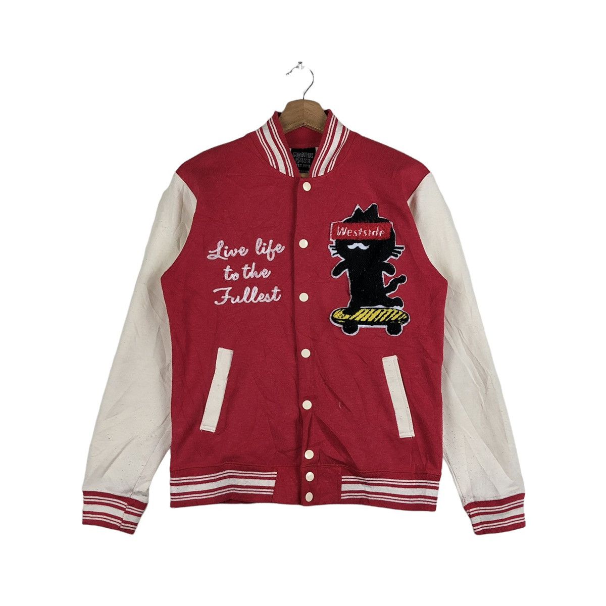 Japanese Brand Modish Gave Skater Streetstyle Varsity Jacket Size US M / EU 48-50 / 2 - 1 Thumbnail