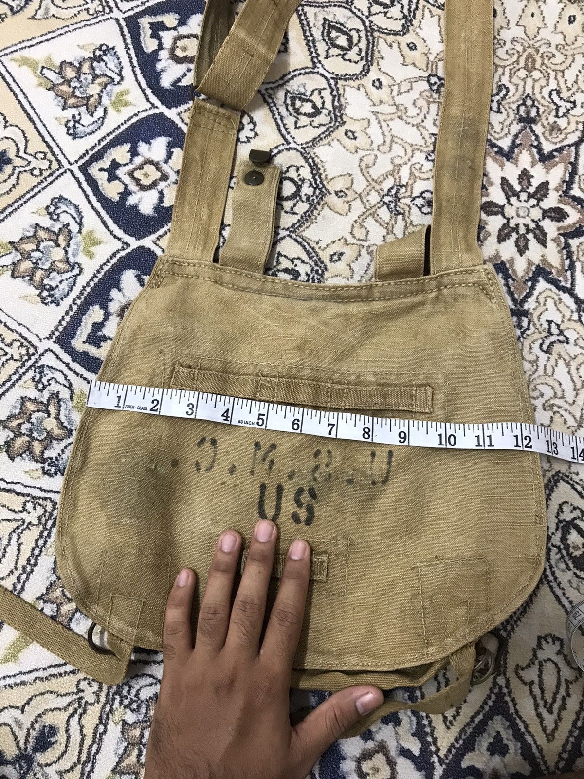 Vintage Rare❗️Vintage 60s U.S Marine Corps Sling Bags Like Kapital Size ONE SIZE - 23 Thumbnail
