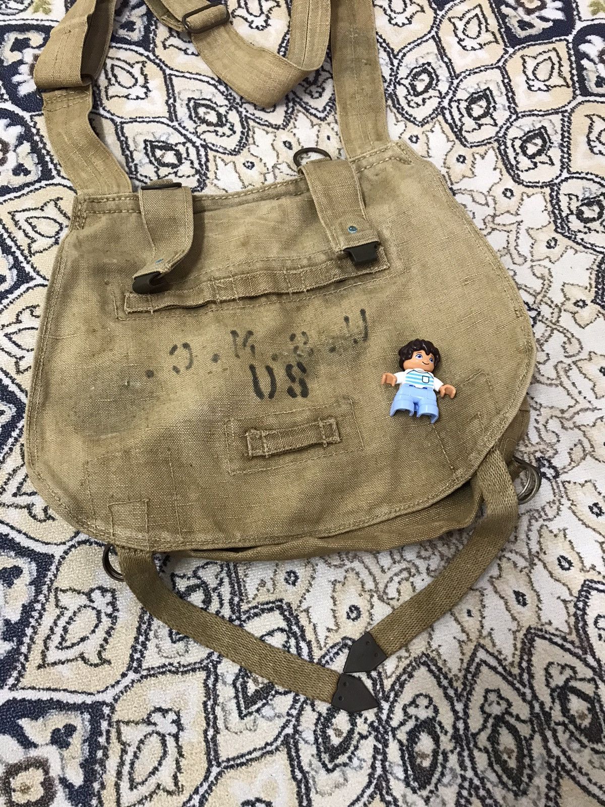 Vintage Rare❗️Vintage 60s U.S Marine Corps Sling Bags Like Kapital Size ONE SIZE - 6 Thumbnail