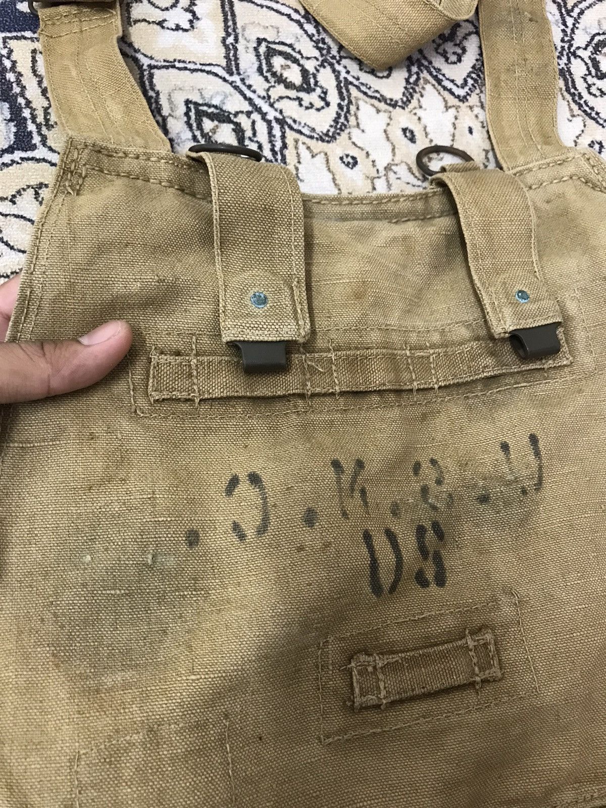 Vintage Rare❗️Vintage 60s U.S Marine Corps Sling Bags Like Kapital Size ONE SIZE - 8 Thumbnail