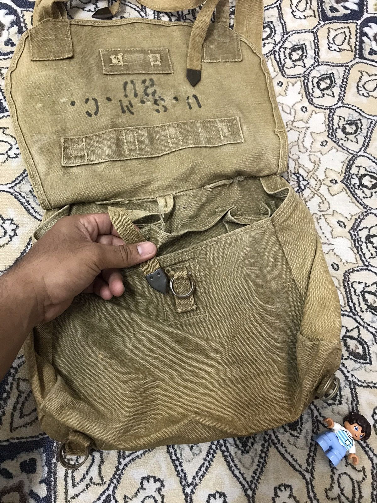 Vintage Rare❗️Vintage 60s U.S Marine Corps Sling Bags Like Kapital Size ONE SIZE - 16 Thumbnail