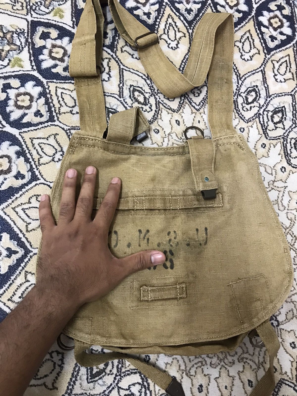 Vintage Rare❗️Vintage 60s U.S Marine Corps Sling Bags Like Kapital Size ONE SIZE - 11 Thumbnail