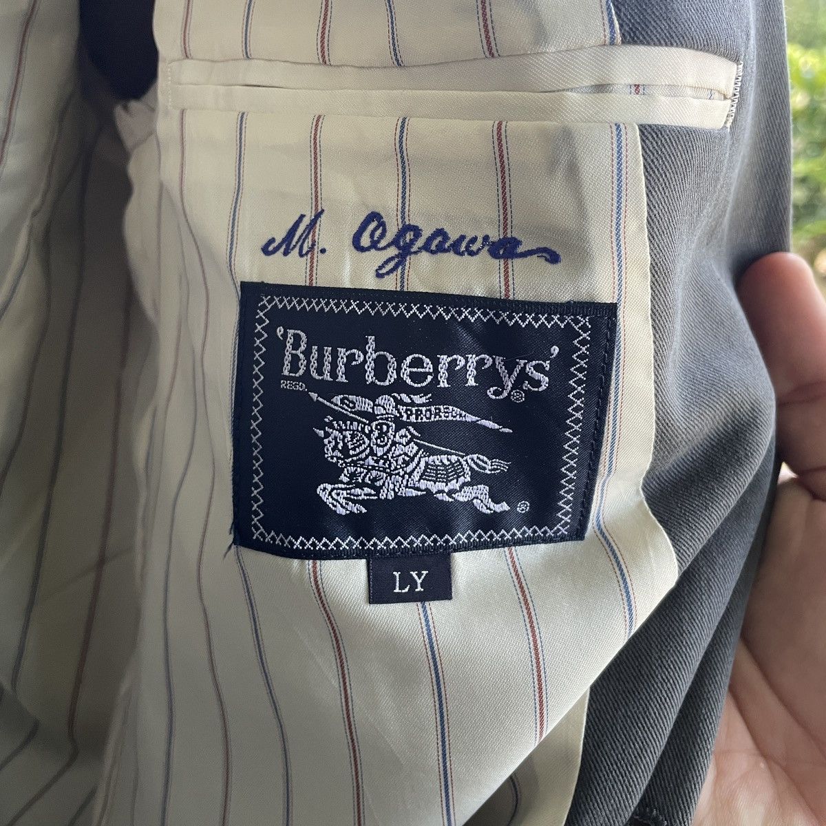 Burberry Vintage Burberrys Grey Blazer Coat Jacket Size L Size US L / EU 52-54 / 3 - 6 Thumbnail
