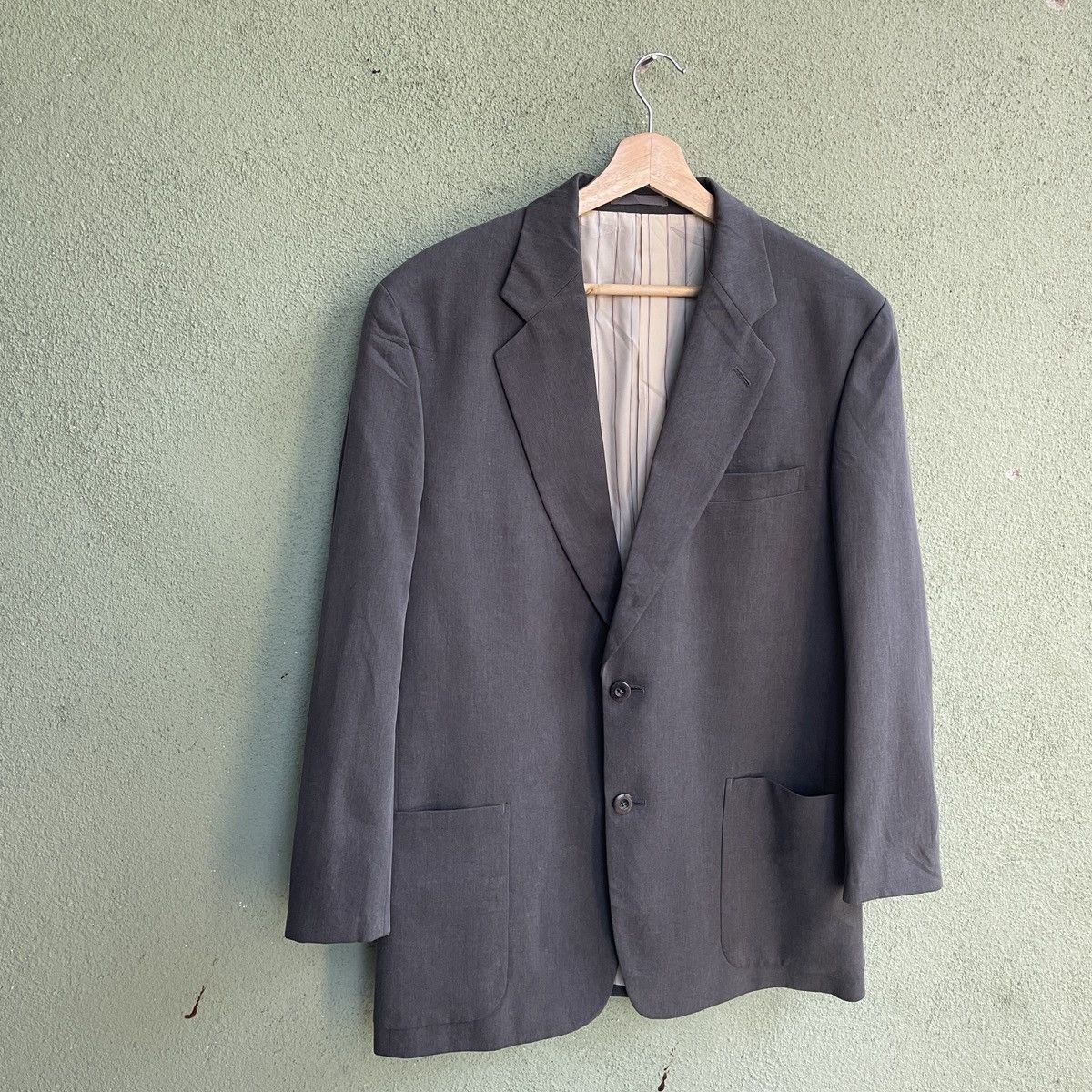 Burberry Vintage Burberrys Grey Blazer Coat Jacket Size L Size US L / EU 52-54 / 3 - 2 Thumbnail