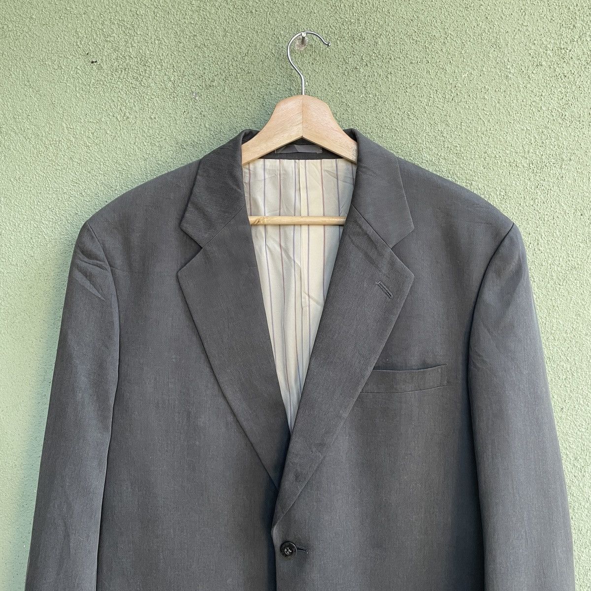 Burberry Vintage Burberrys Grey Blazer Coat Jacket Size L Size US L / EU 52-54 / 3 - 3 Thumbnail