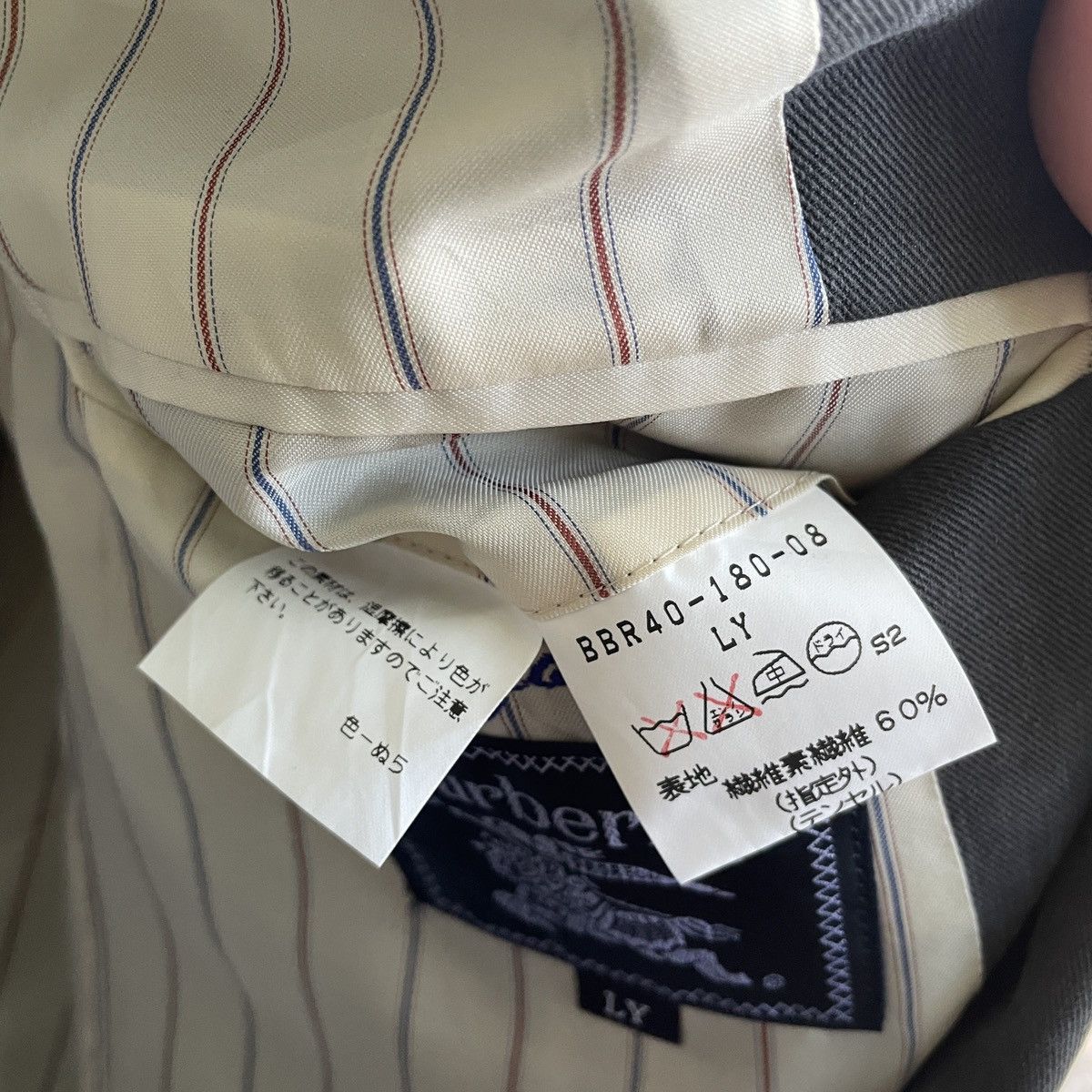 Burberry Vintage Burberrys Grey Blazer Coat Jacket Size L Size US L / EU 52-54 / 3 - 7 Thumbnail