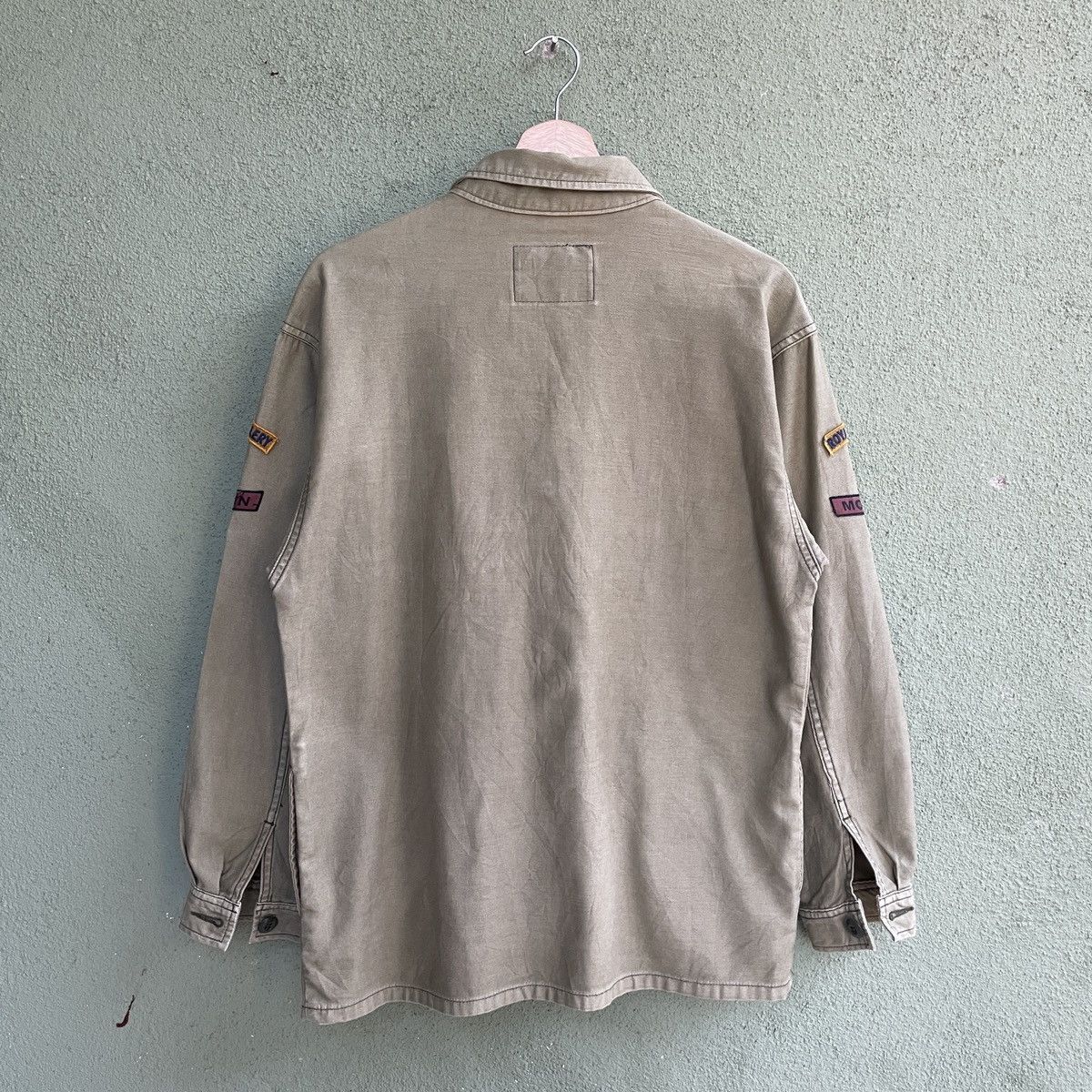 Vintage Vintage Military Faded Button Ups Patch Long Sleeve Shirt Size US M / EU 48-50 / 2 - 10 Thumbnail