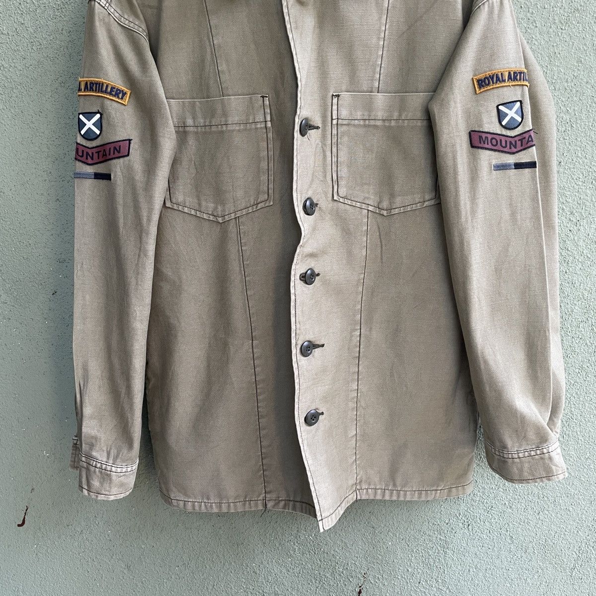 Vintage Vintage Military Faded Button Ups Patch Long Sleeve Shirt Size US M / EU 48-50 / 2 - 4 Thumbnail