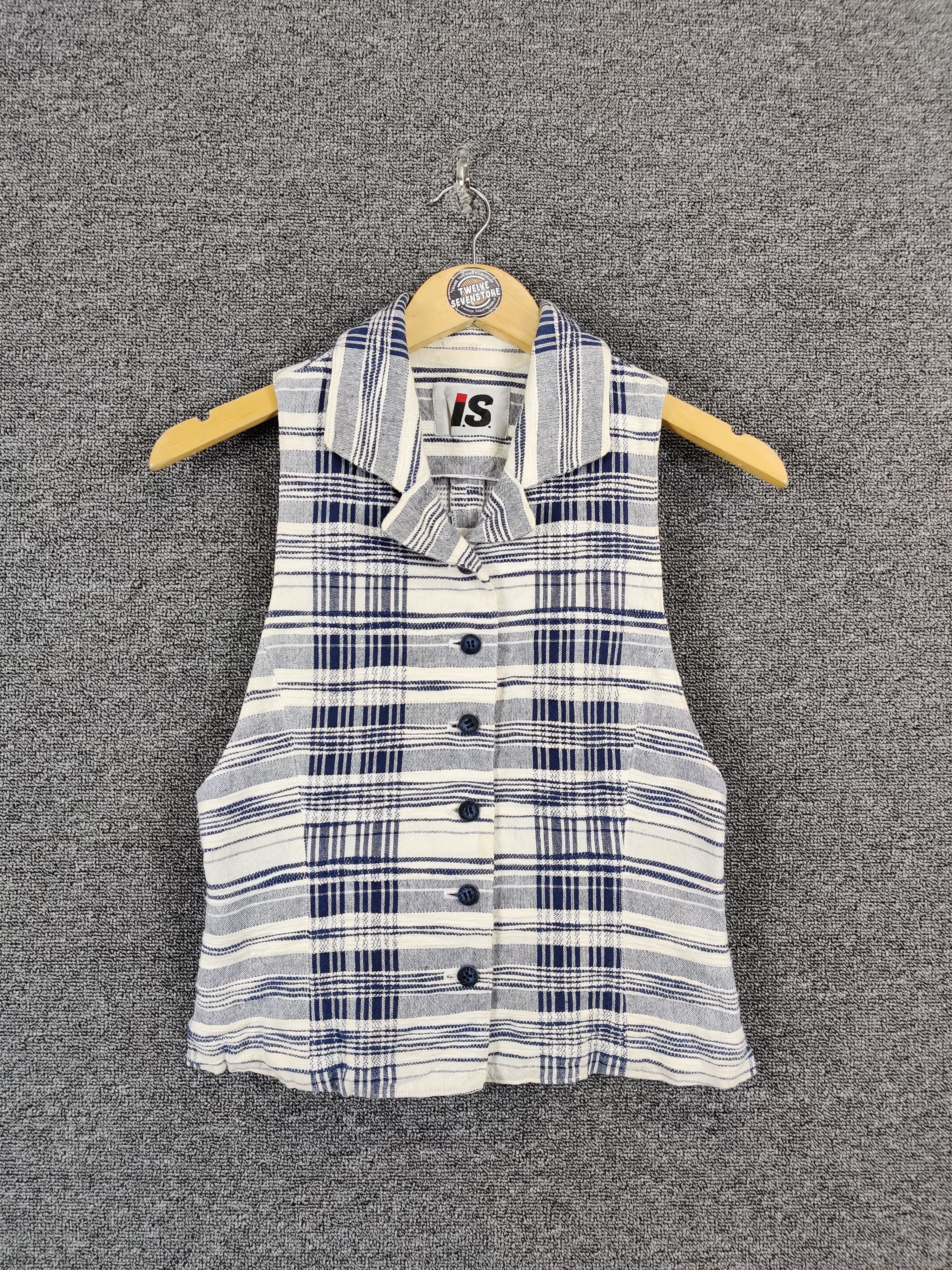 Issey Miyake Vintage Issey Miyake Plaid Vest Nice Design Size US XXS / EU 40 - 1 Thumbnail