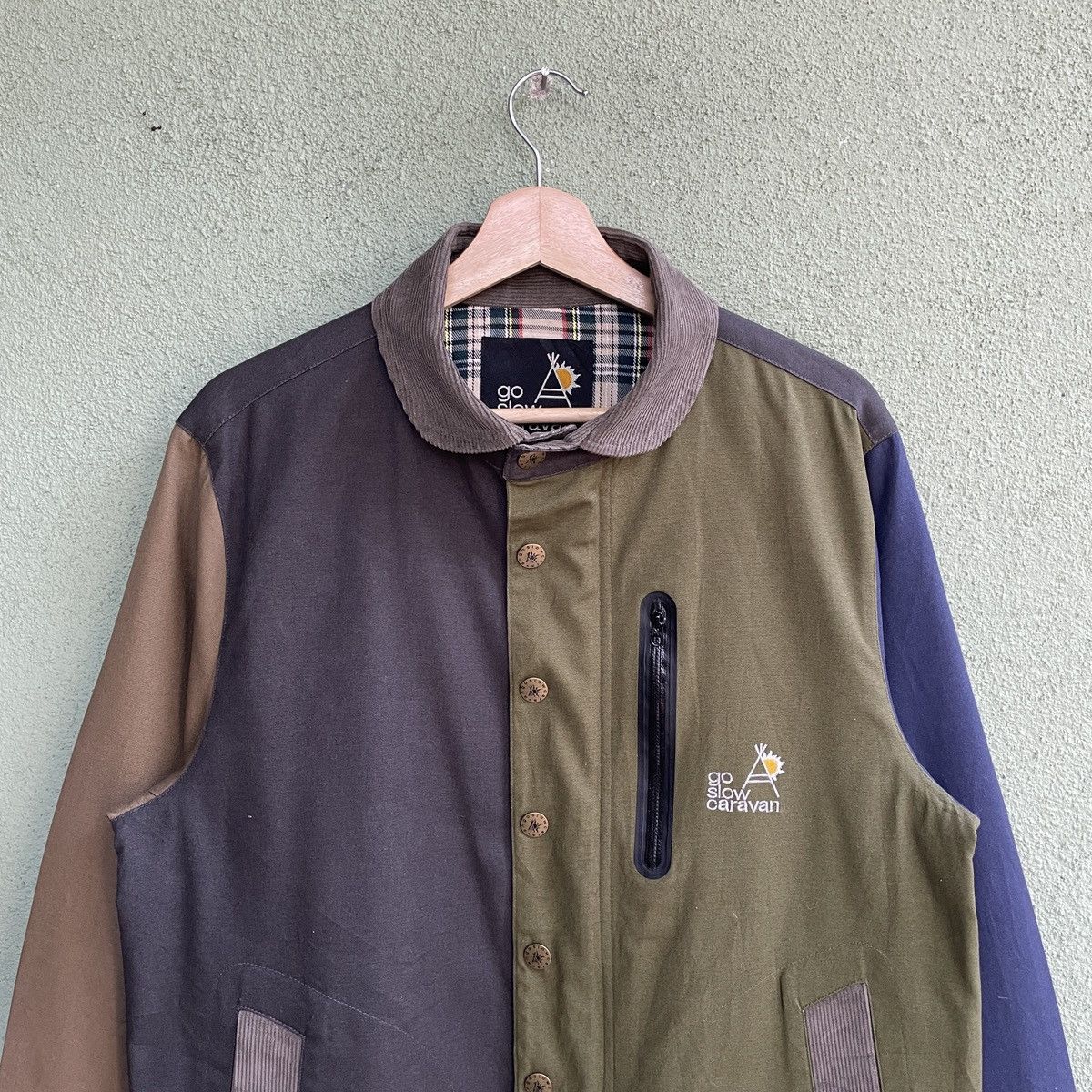 go slow caravan Vintage Go Slow Cavaran 4 Tone Colour Zipper Ups Jacket Size US M / EU 48-50 / 2 - 4 Thumbnail