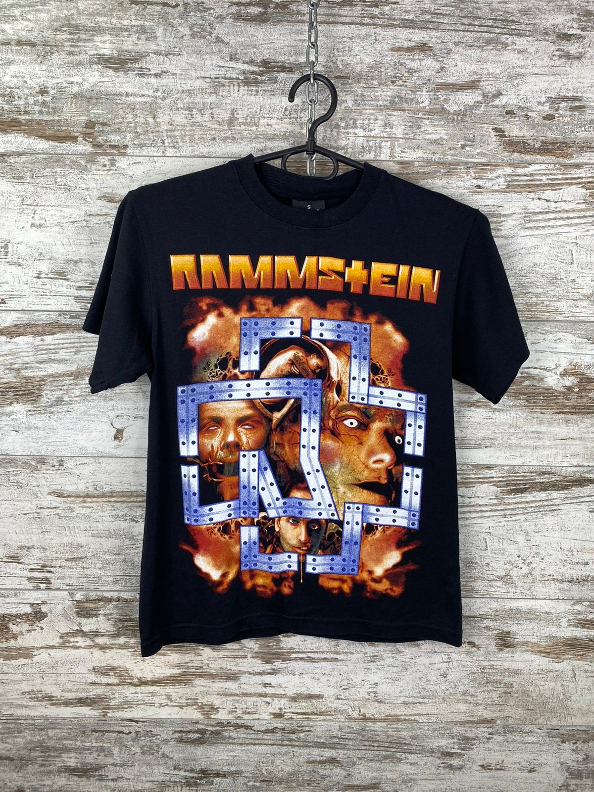 Pre-owned Rock Band X Rock T Shirt Mens Vintage Rammstein T Shirt Rock Band Tee Y2k In Black