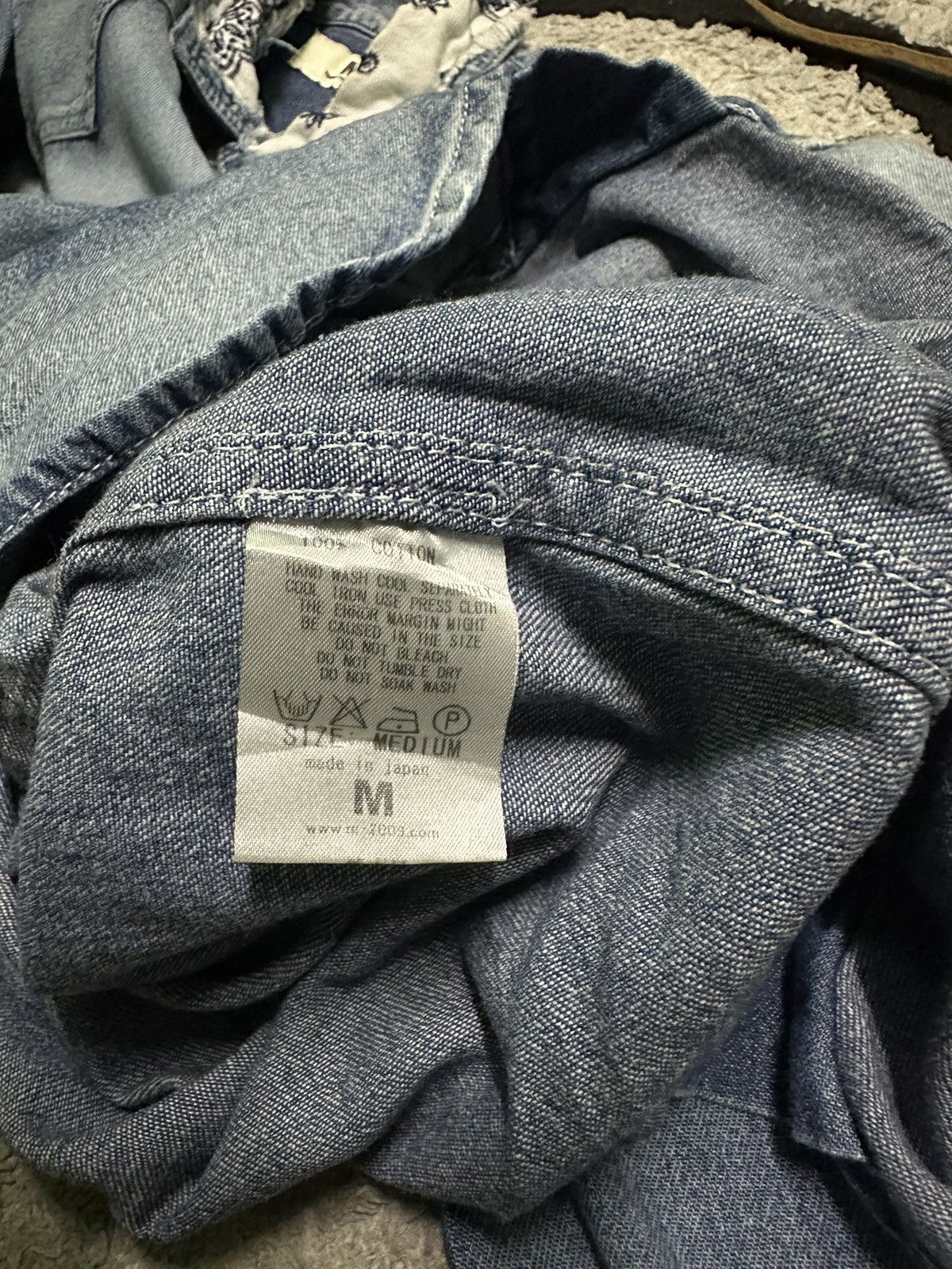 Japanese Brand Western denim shirts Size US M / EU 48-50 / 2 - 5 Thumbnail