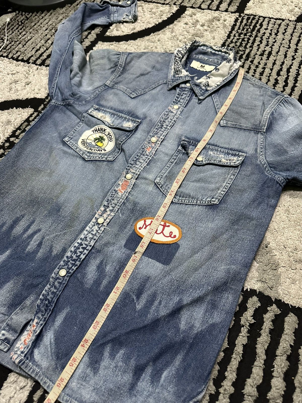 Japanese Brand Western denim shirts Size US M / EU 48-50 / 2 - 9 Thumbnail