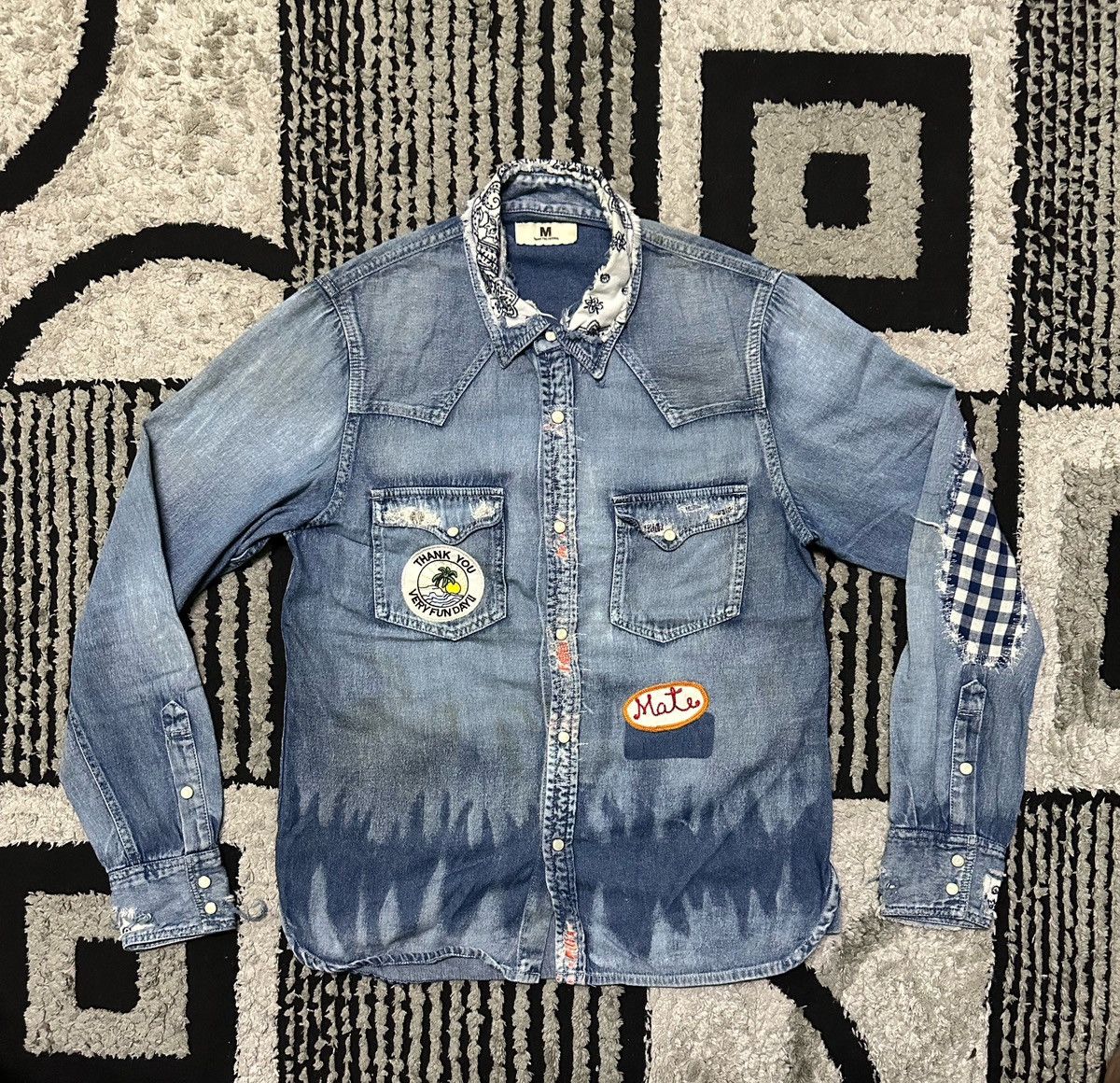 Japanese Brand Western denim shirts Size US M / EU 48-50 / 2 - 1 Thumbnail