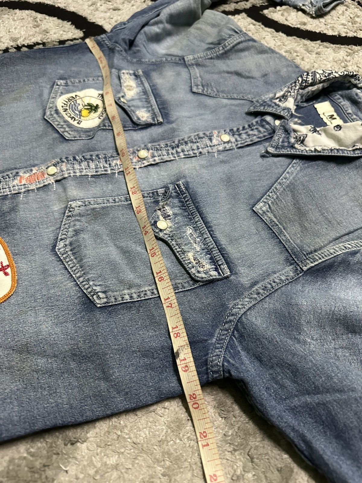 Japanese Brand Western denim shirts Size US M / EU 48-50 / 2 - 8 Thumbnail
