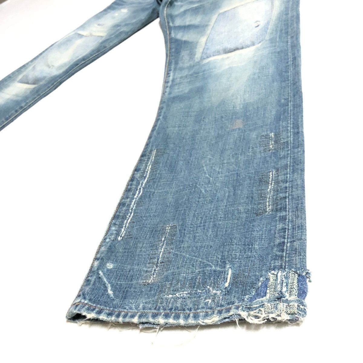 Japanese Brand RNA Japan Patchwork/Shashiko Distressed Denim Size US 30 / EU 46 - 5 Thumbnail