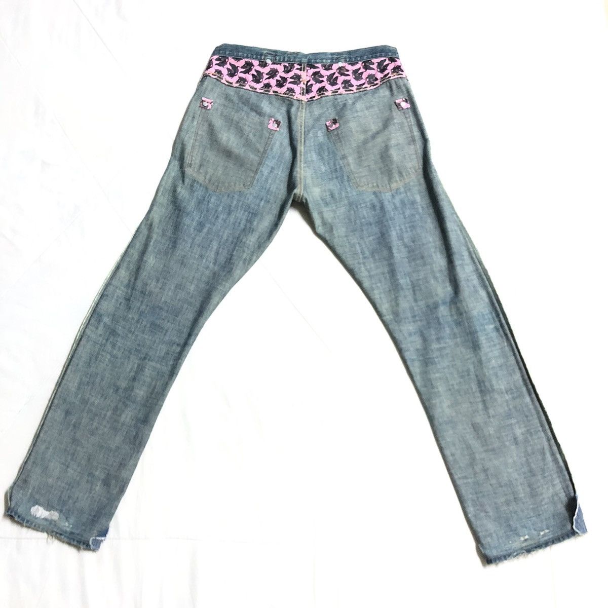 Japanese Brand RNA Japan Patchwork/Shashiko Distressed Denim Size US 30 / EU 46 - 21 Thumbnail