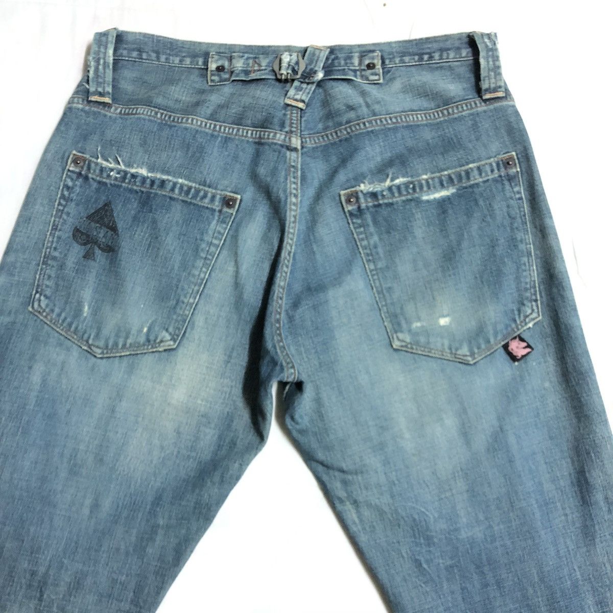 Japanese Brand RNA Japan Patchwork/Shashiko Distressed Denim Size US 30 / EU 46 - 15 Thumbnail