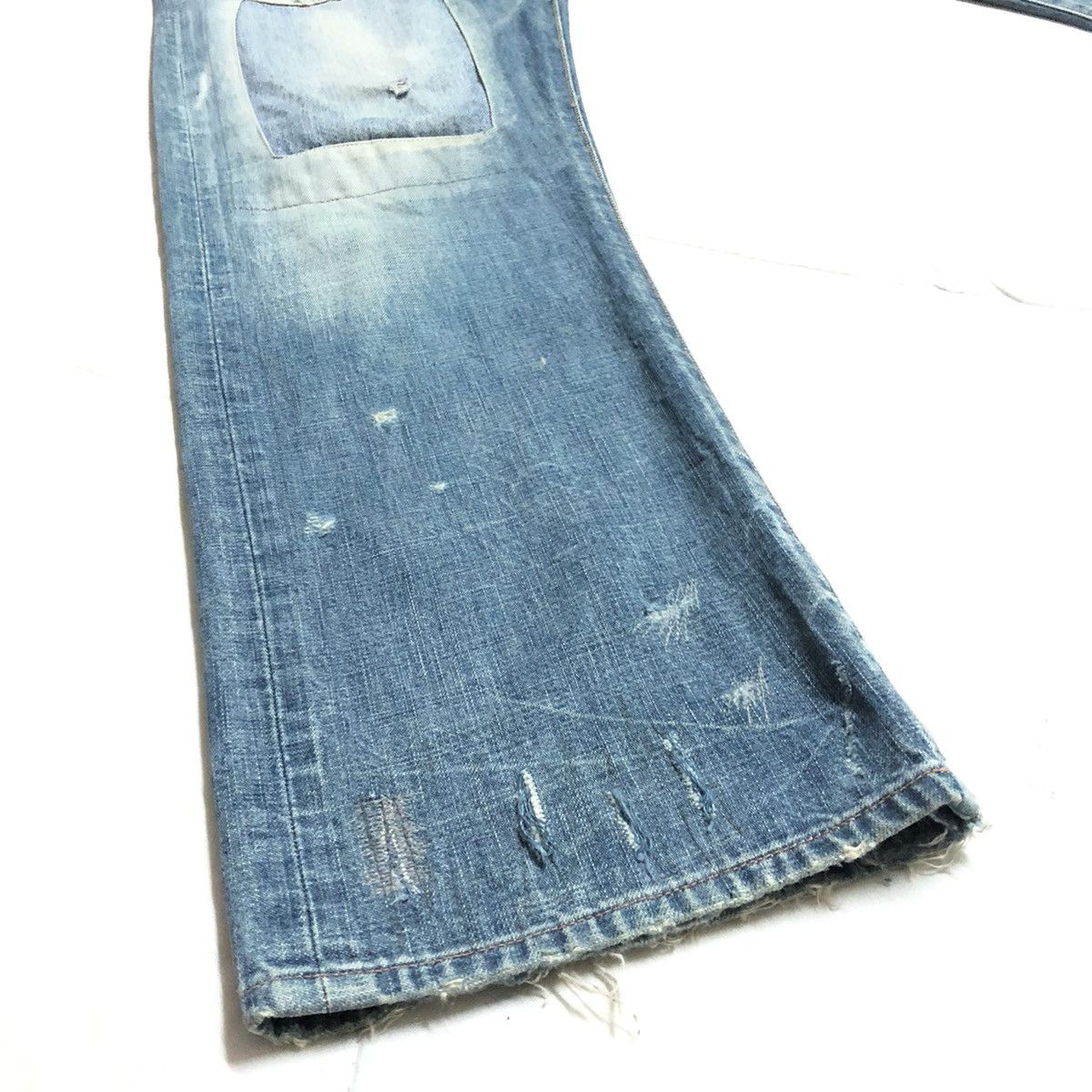 Japanese Brand RNA Japan Patchwork/Shashiko Distressed Denim Size US 30 / EU 46 - 6 Thumbnail