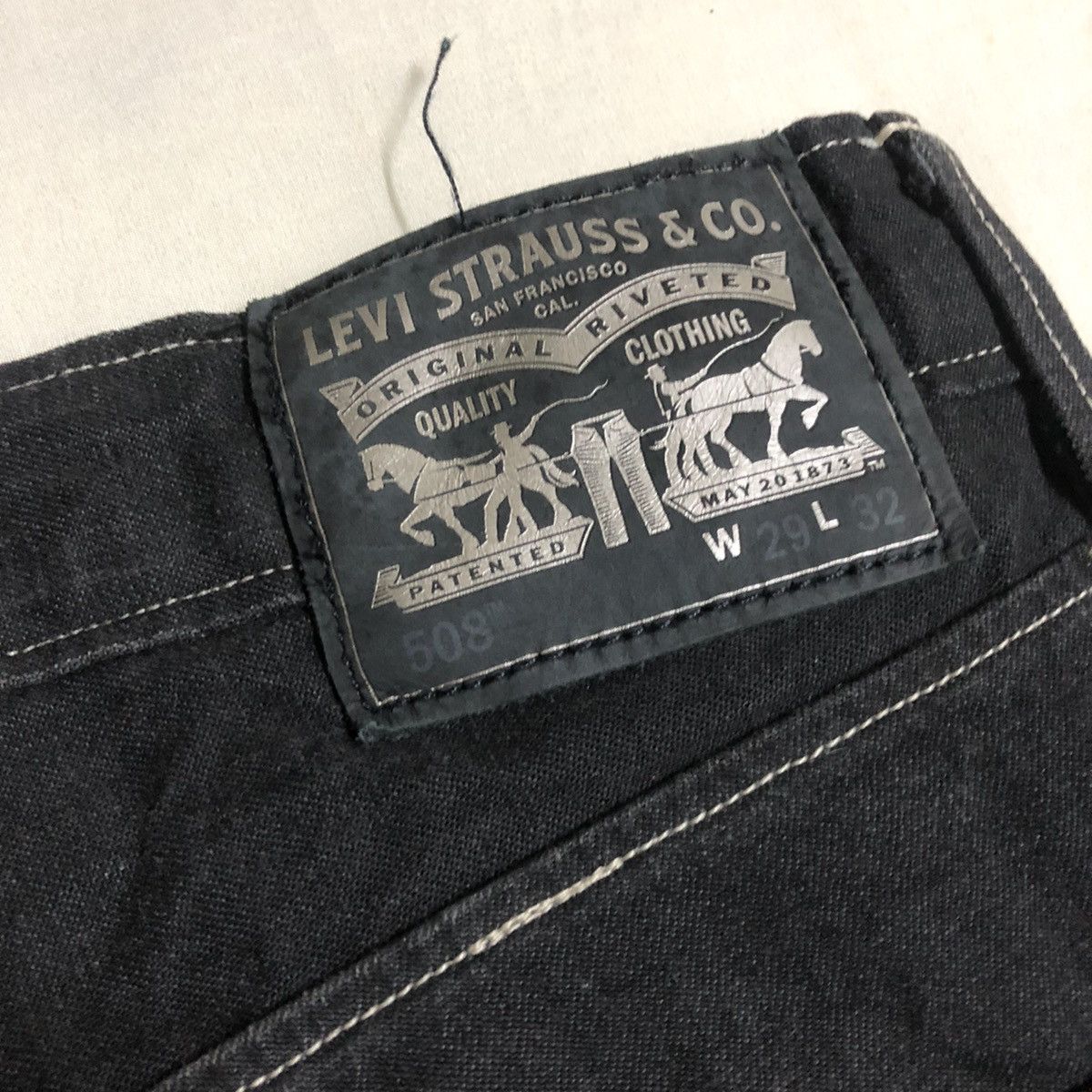 Levi's Made & Crafted × Levi's Vintage Clothing Levi’s 508 Black Tab Denim Size US 29 - 12 Thumbnail