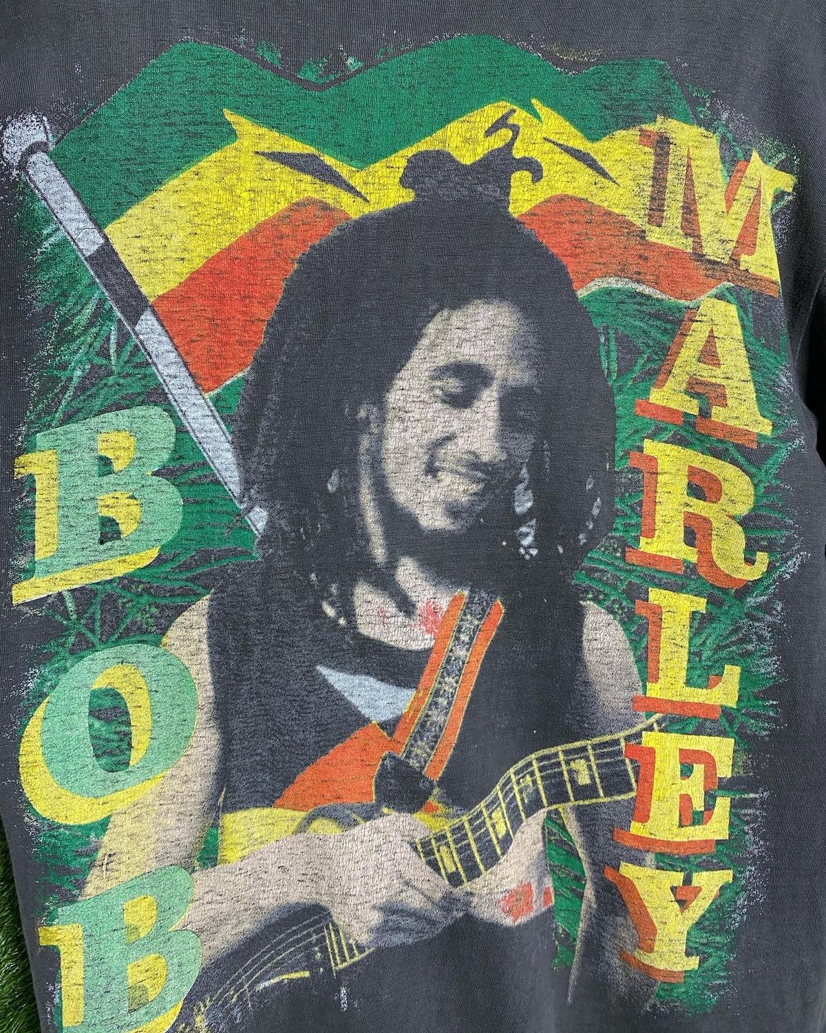 Rap Tees × Vintage 🚨Vintage Bob Marley Marijuana Weed Rap Tee T-Shirt Size US L / EU 52-54 / 3 - 4 Thumbnail