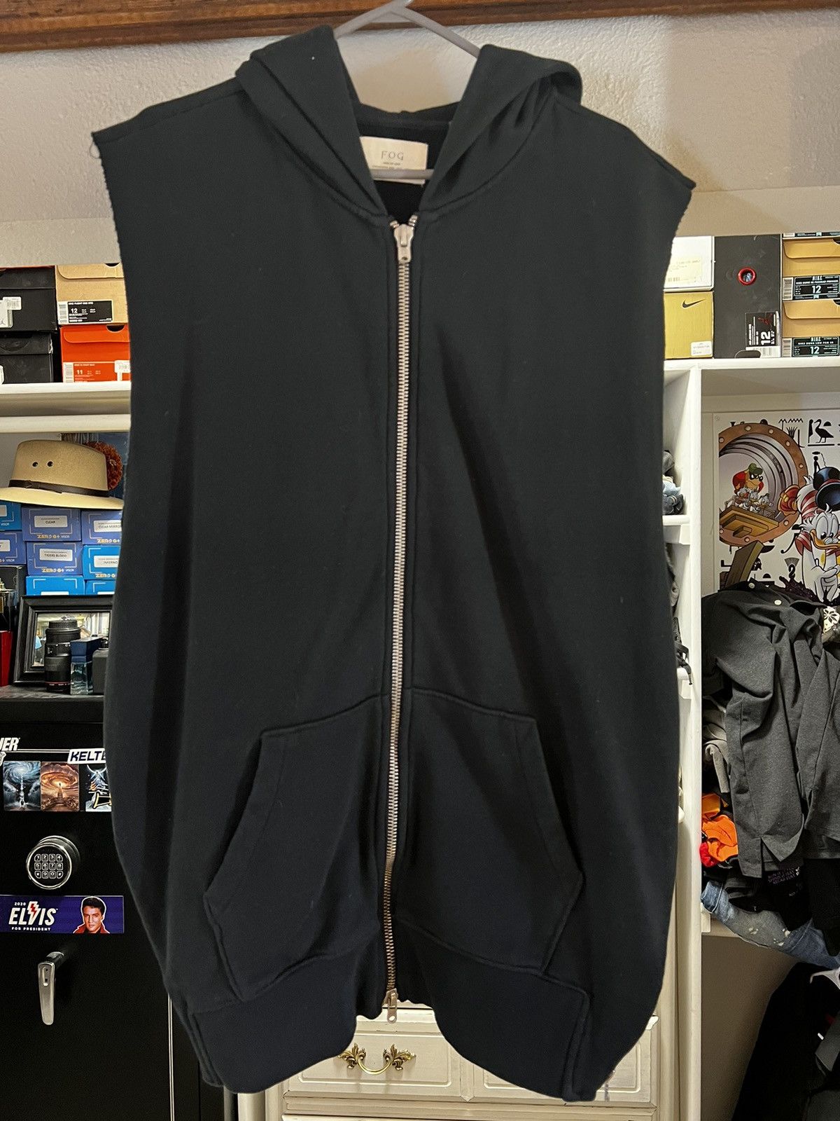 Fear of God Fear of God sleeveless hoodie Grailed