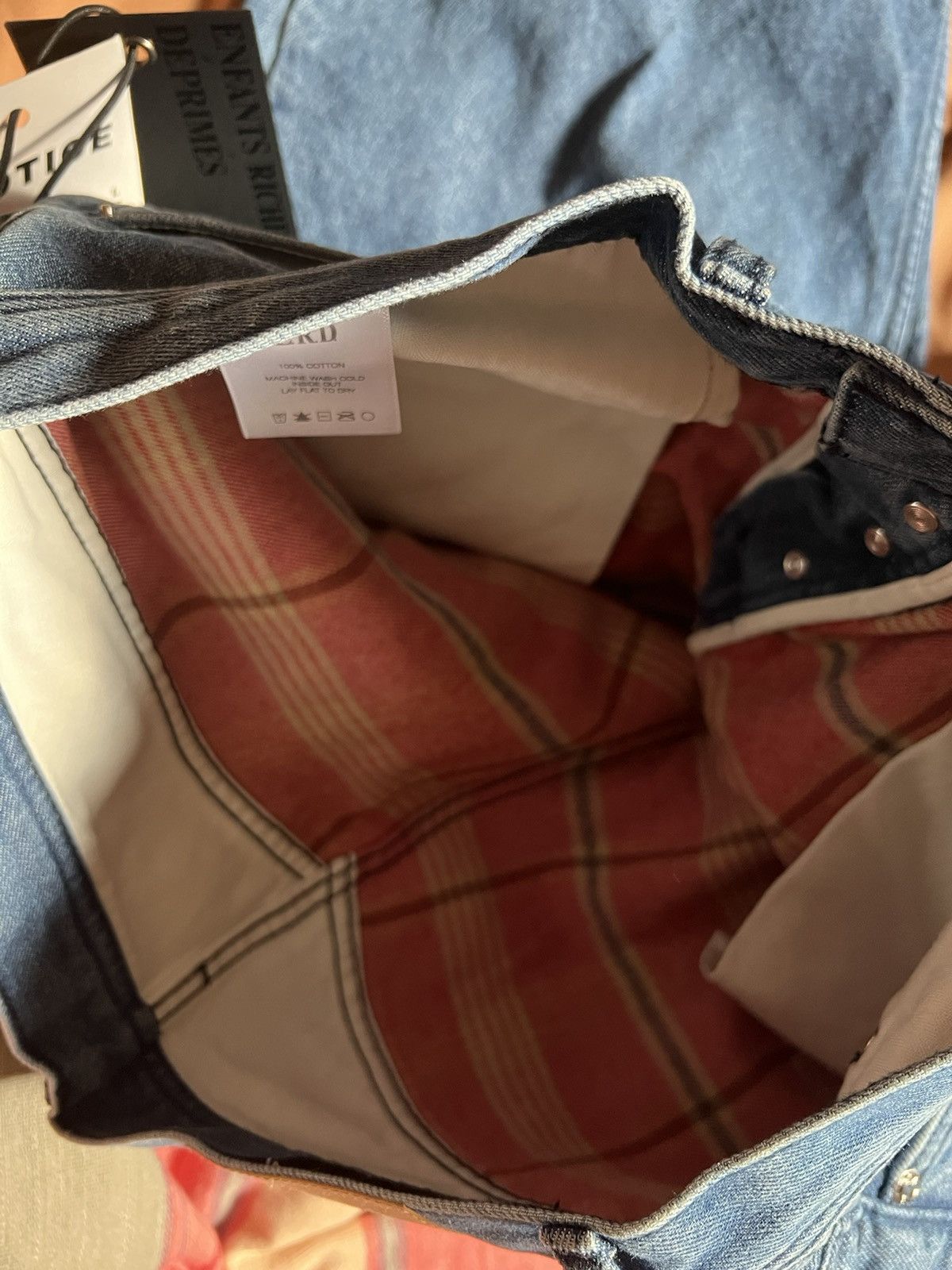 Enfants Riches Deprimes Enfant Riches Deprimes Blue Flannel Lined Jeans Size US 34 / EU 50 - 9 Thumbnail