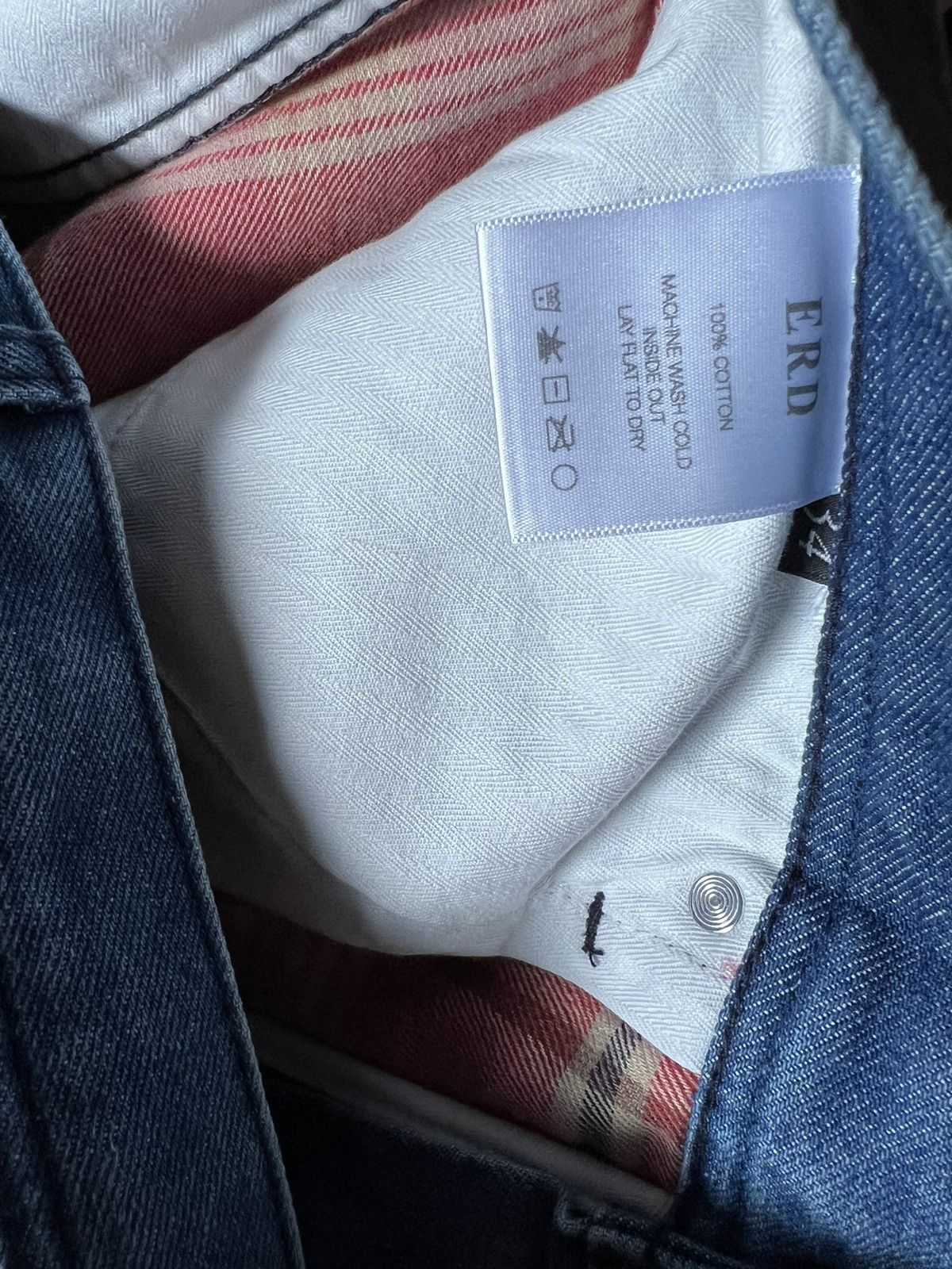 Enfants Riches Deprimes Enfant Riches Deprimes Blue Flannel Lined Jeans Size US 34 / EU 50 - 10 Thumbnail